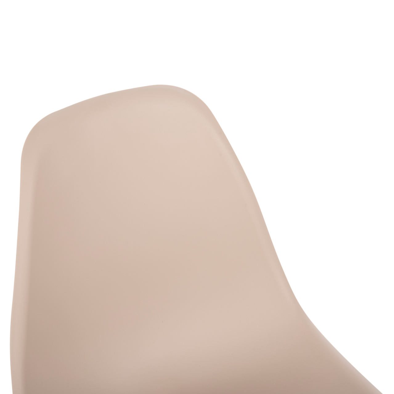 DINING CHAIR TWIST HM8460.25 WOODEN LEGS-POLYPROPYLENE SEAT IN CAPPUCCINO COLOR 46x50x82Hcm. [8]