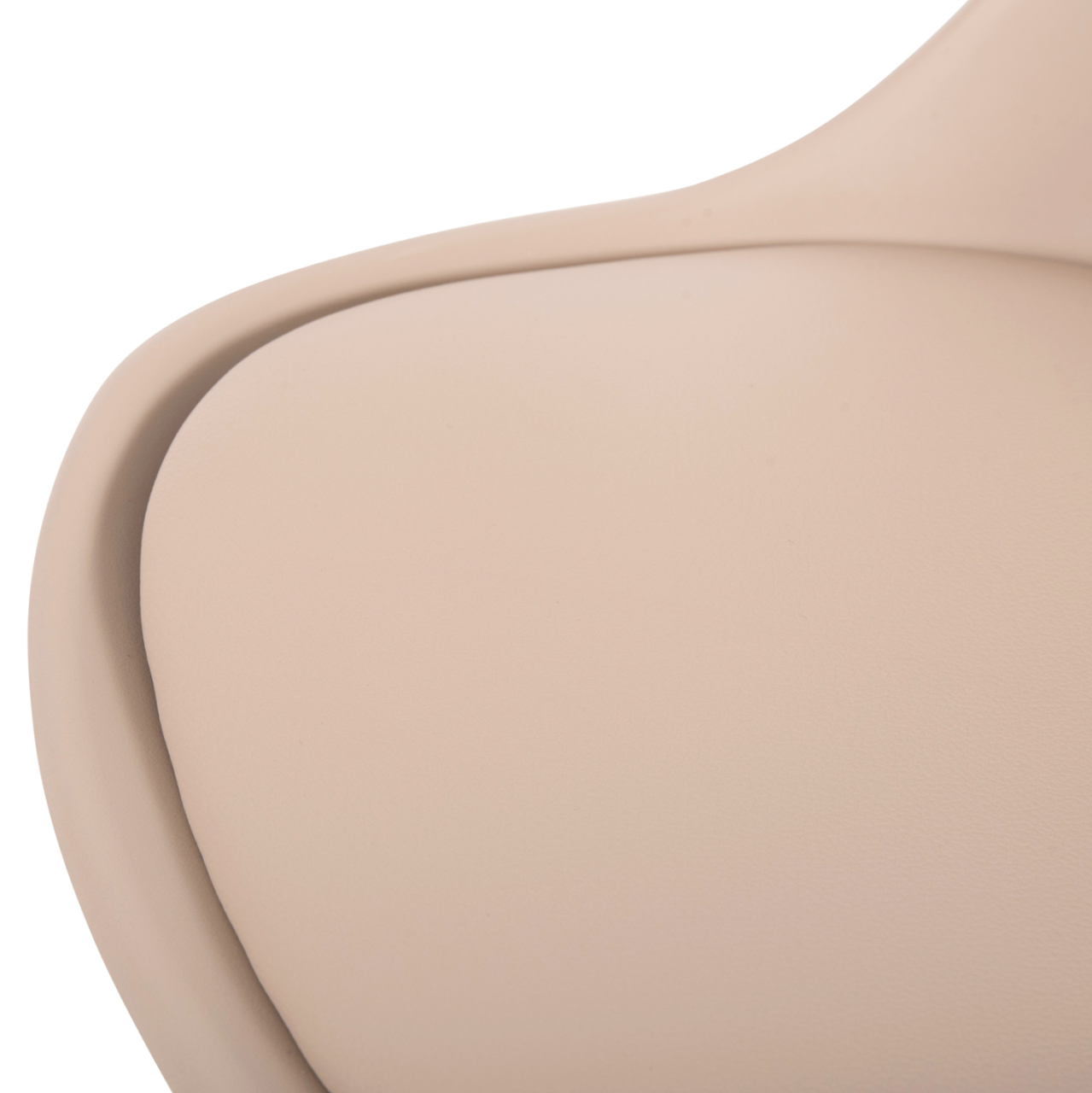 DINING CHAIR VEGAS HM0033.25 WOODEN LEGS-POLYPROPYLENE SEAT WITH PU IN CAPPUCCINO 48x52x81Hcm [9]