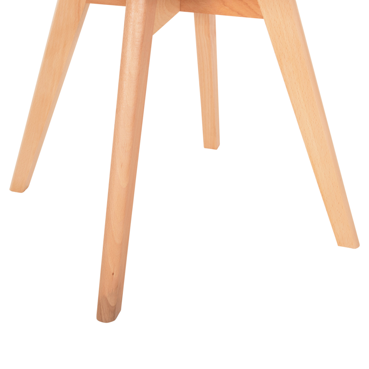 DINING CHAIR VEGAS HM0033.25 WOODEN LEGS-POLYPROPYLENE SEAT WITH PU IN CAPPUCCINO 48x52x81Hcm [10]