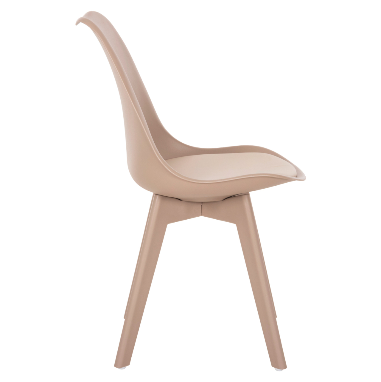 Dining Chair Vegas HM0033.45 with polypropylene legs and PP seat Cappuccino 49x55.5x84H cm. [4]