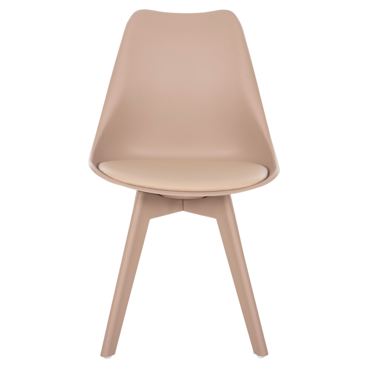 Dining Chair Vegas HM0033.45 with polypropylene legs and PP seat Cappuccino 49x55.5x84H cm. [3]