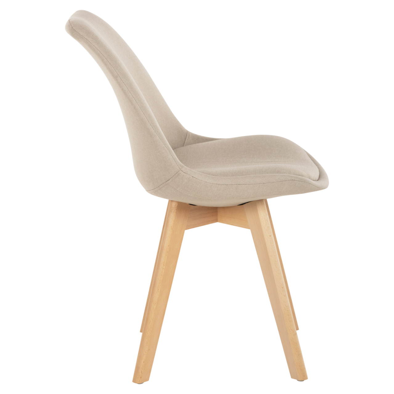 DINING CHAIR VEGAS HM0033.54 BEECH LEGS-BEIGE FABRIC 48Χ58Χ80H cm. [4]