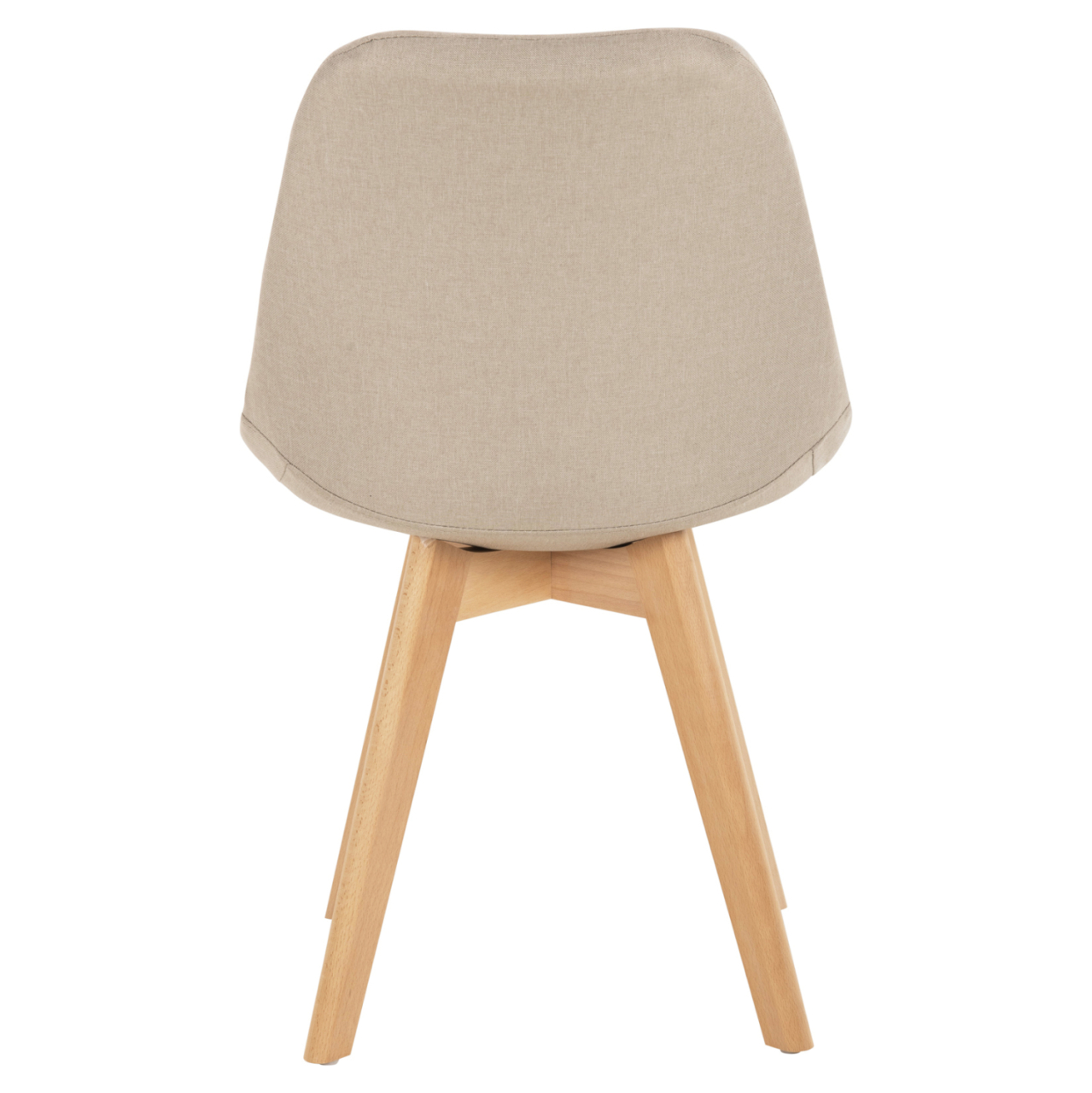 DINING CHAIR VEGAS HM0033.54 BEECH LEGS-BEIGE FABRIC 48Χ58Χ80H cm. [6]