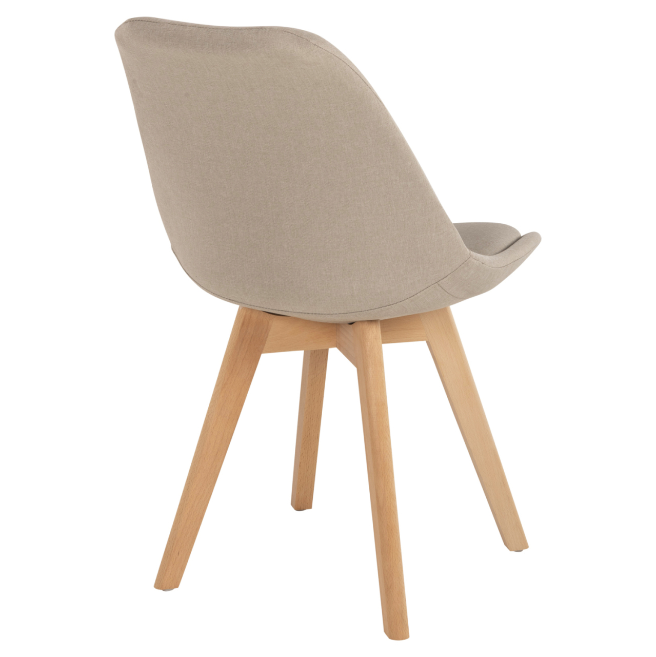 DINING CHAIR VEGAS HM0033.54 BEECH LEGS-BEIGE FABRIC 48Χ58Χ80H cm. [5]