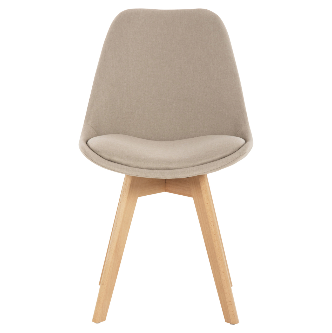 DINING CHAIR VEGAS HM0033.54 BEECH LEGS-BEIGE FABRIC 48Χ58Χ80H cm. [3]