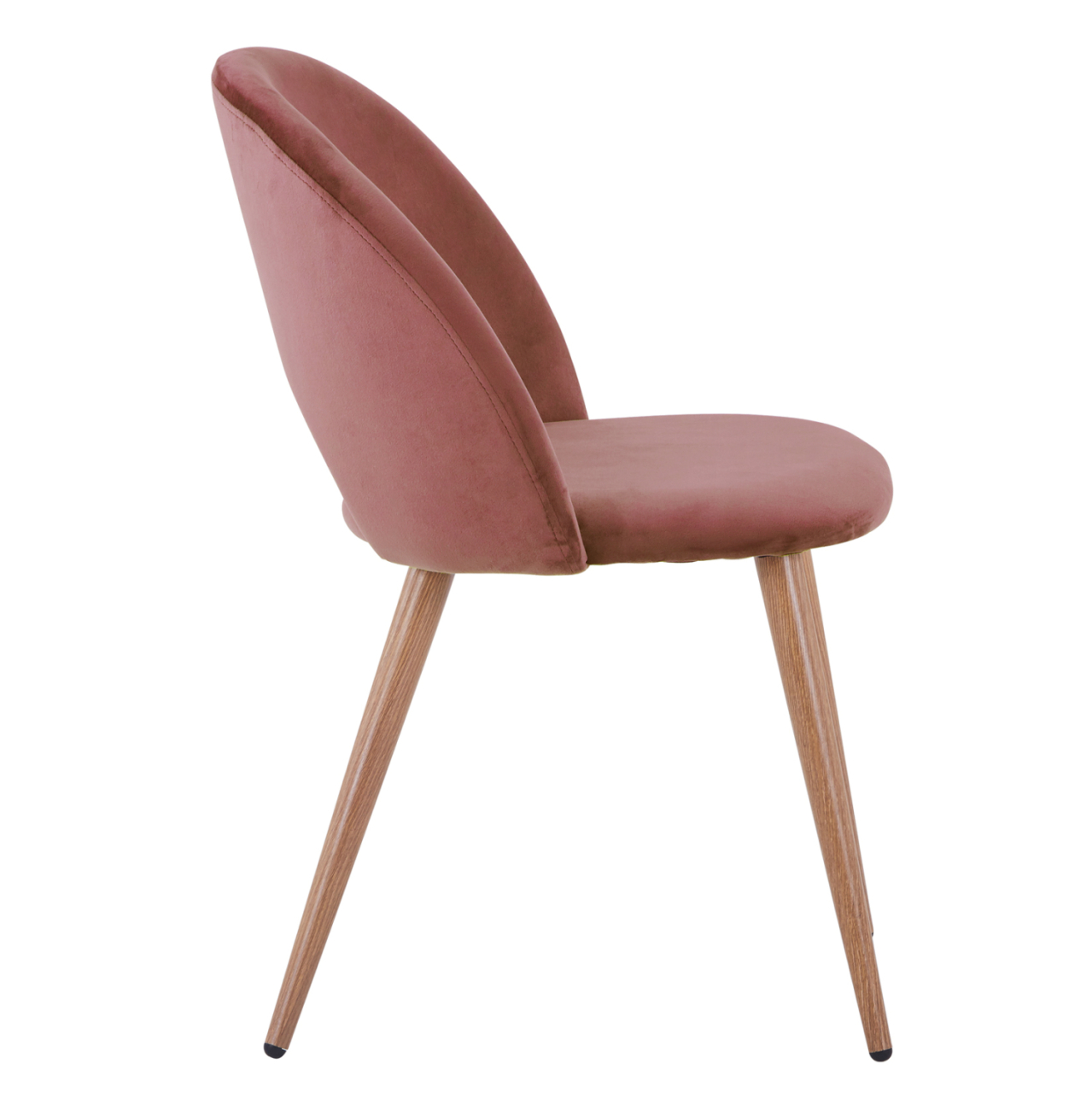 Dining Chair Velvet rotten apple and metallic legs HM8544.02 52x49,5x77 cm [4]