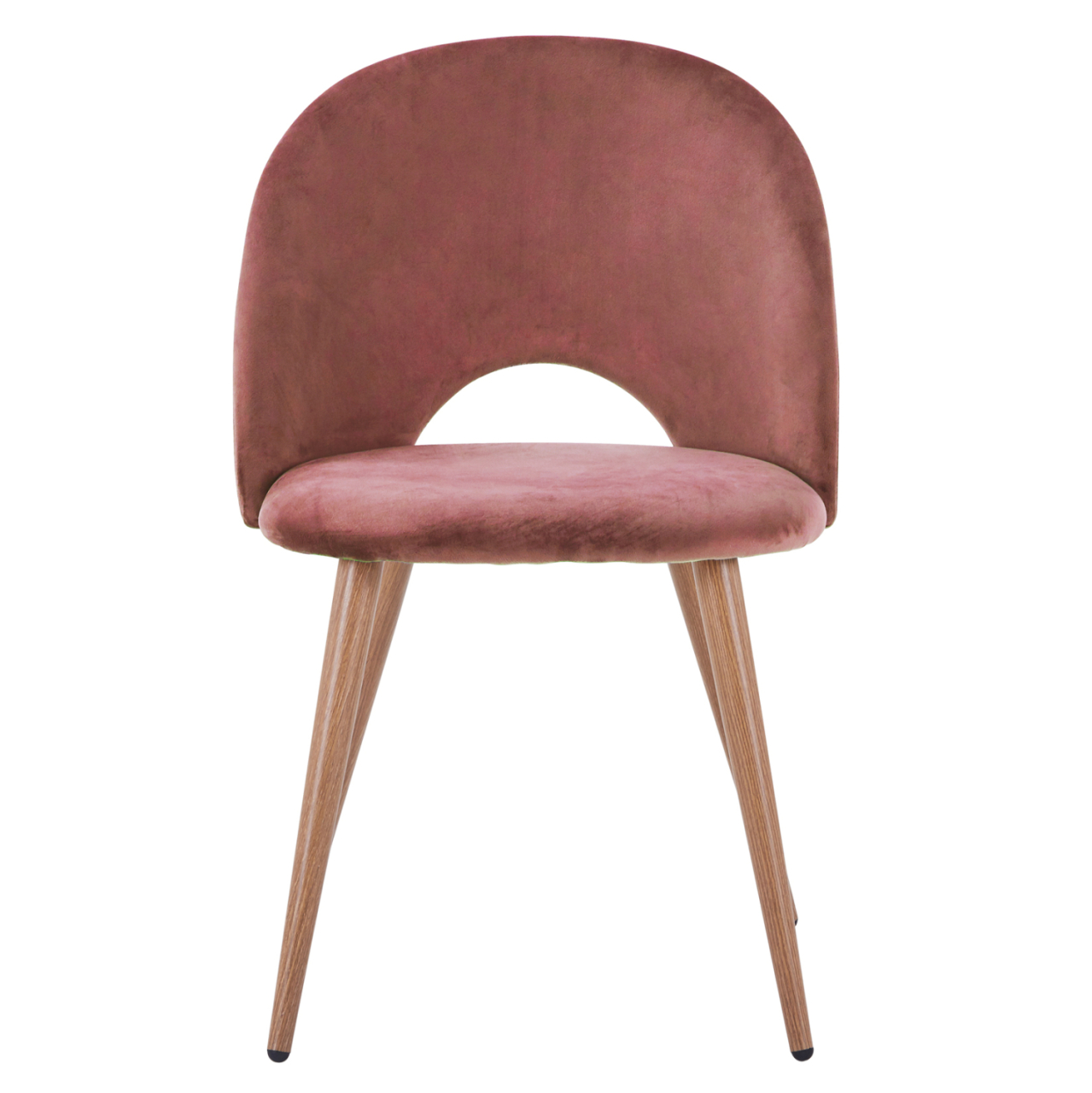 Dining Chair Velvet rotten apple and metallic legs HM8544.02 52x49,5x77 cm [3]