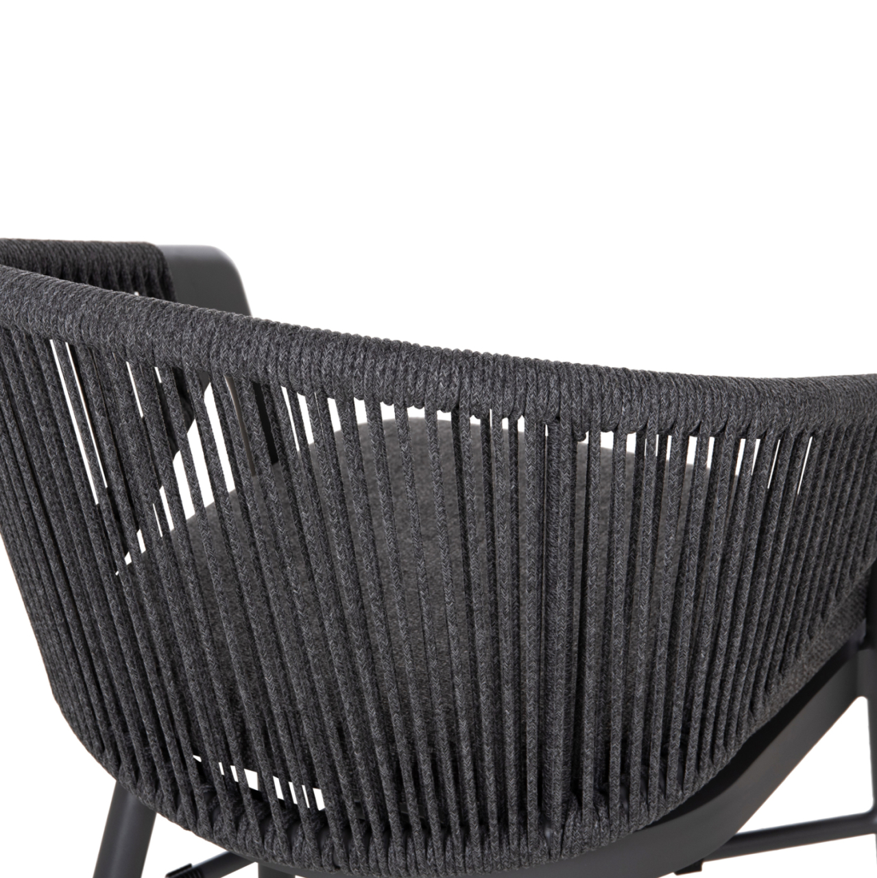 DINING CHAIR XANTION ΗΜ6472.01 GREY ALUMINUM-ROPE-OLEFIN CUSHION 59x60x78Hcm. [9]