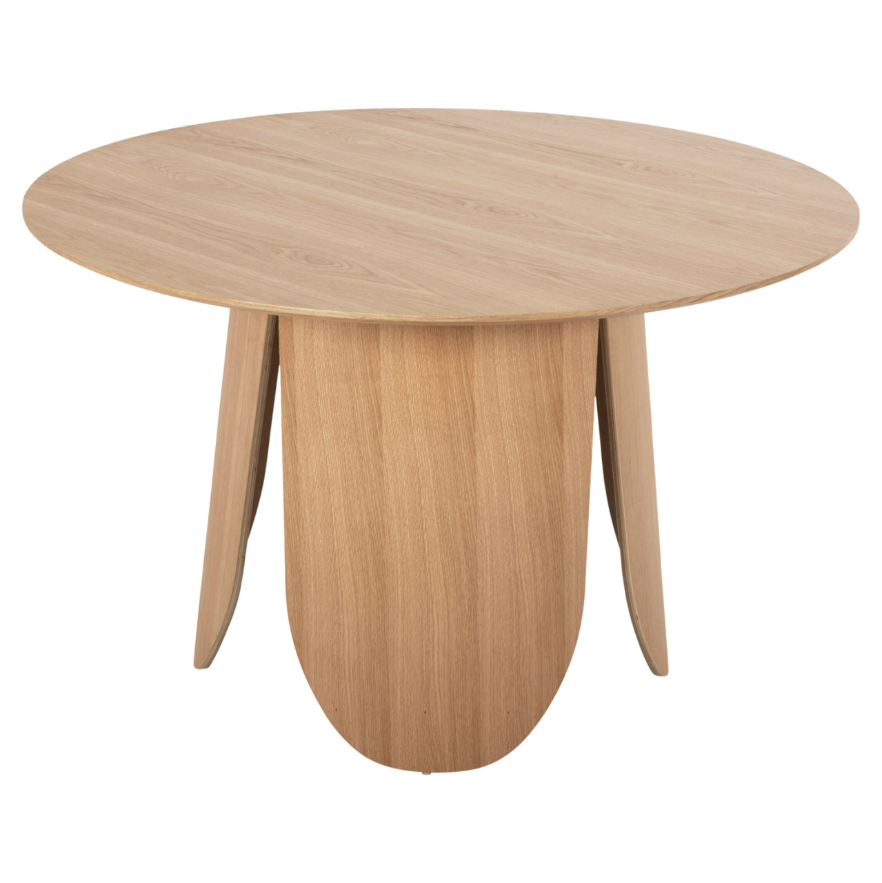 DINING ROUND TABLE DENTY HM9612.01 MDF WITH OAK VENEER-OAK COLOR Φ120x75Hcm. [3]