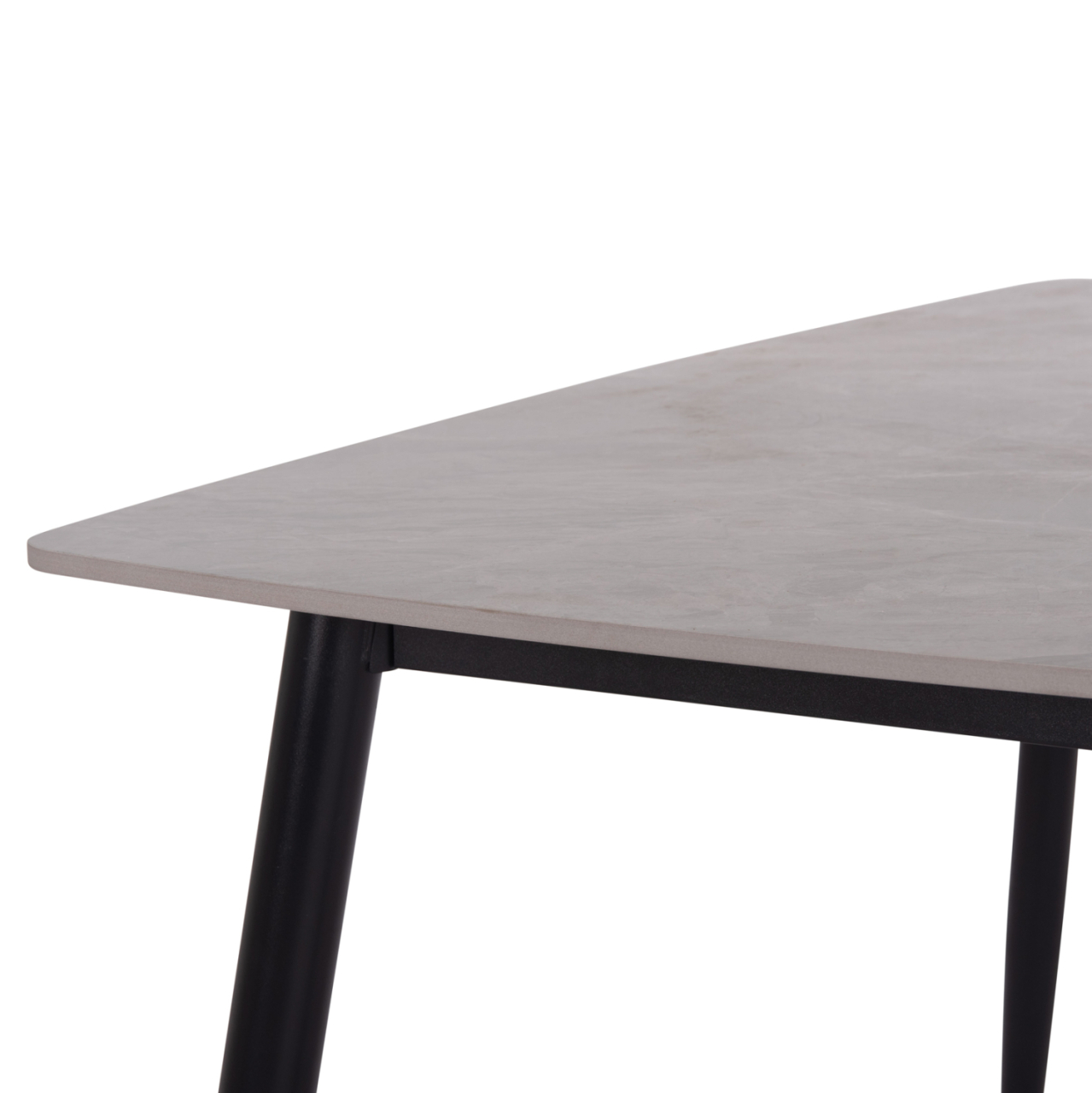 DINING SET 5PCS CORNEL HM10943.01 GREY MARBLE TOP-GREY FABRIC [7]
