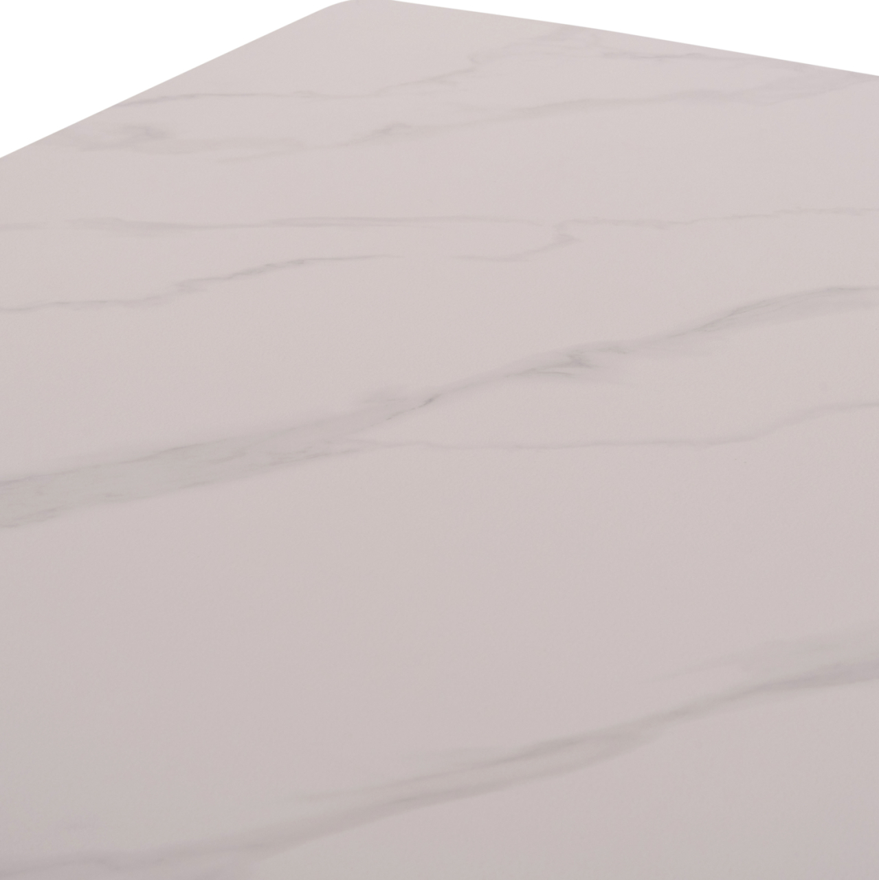 DINING SET 5PCS CORNEL HM10954.02 WHITE MARBLE TOP--BEIGE FABRIC [7]