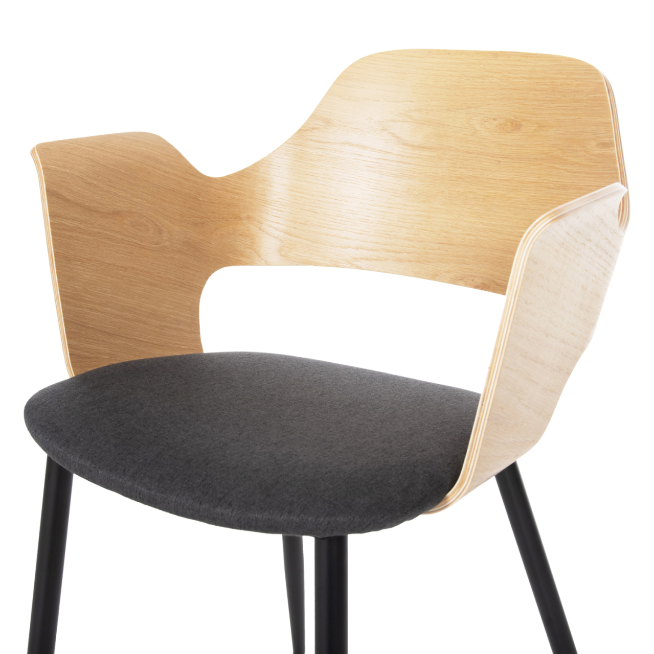 DINING SET 5PCS HM11972 TABLE DENTY and 4 CHAIRS VELP (OAK-GREY) [6]