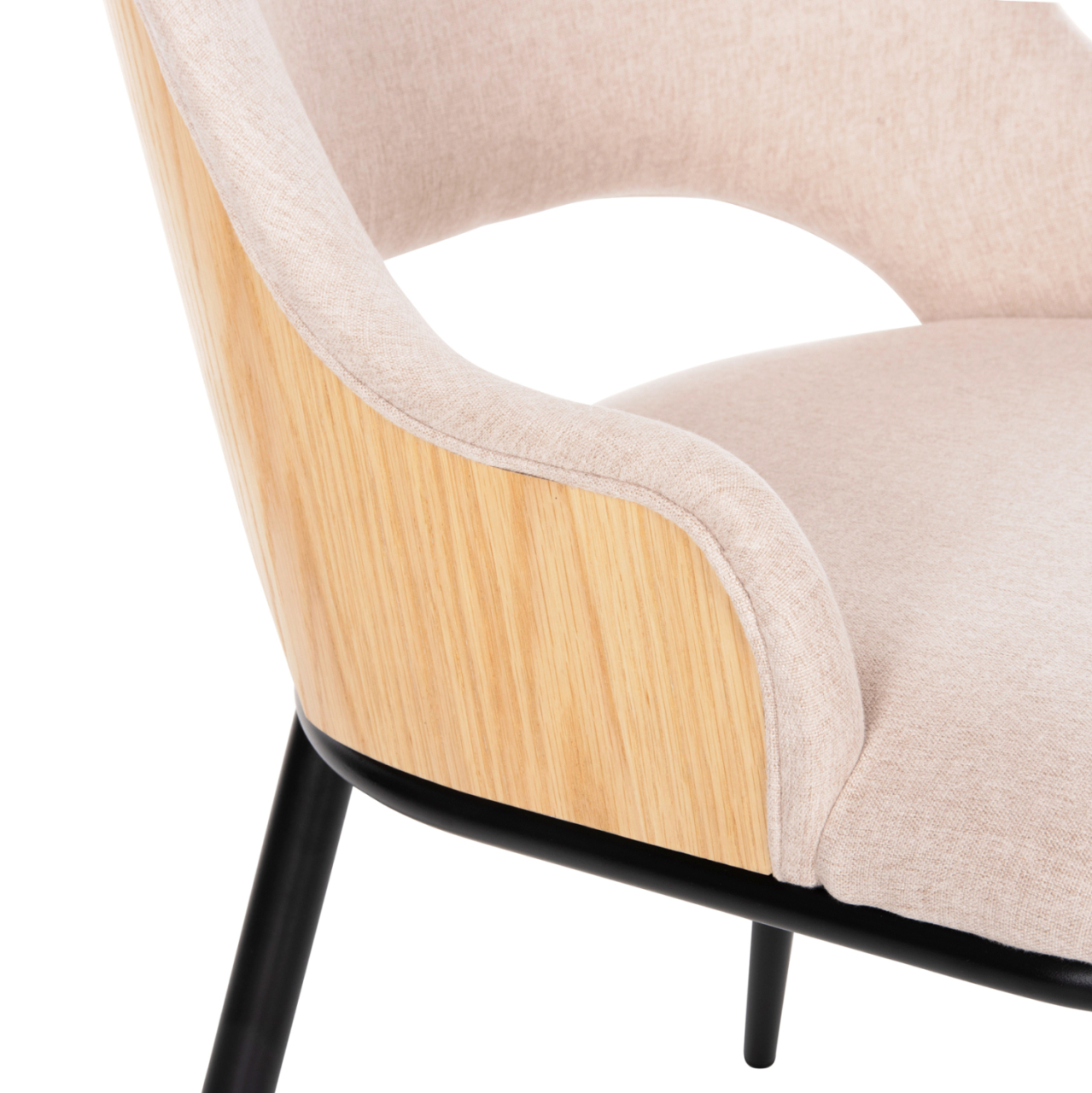 DINING SET 5PCS HM11973 TABLE DENTY and 4 CHAIRS DELF (OAK-BEIGE) [6]