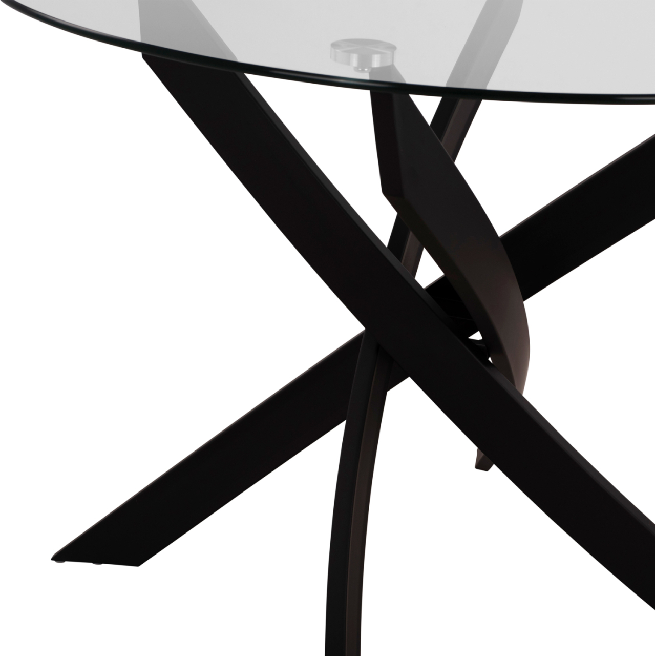 DINING SET 5PCS LADY HM21199.03 GLASS TOP--METAL IN BLACK and VELVET IN CYPRESS GREEN [5]