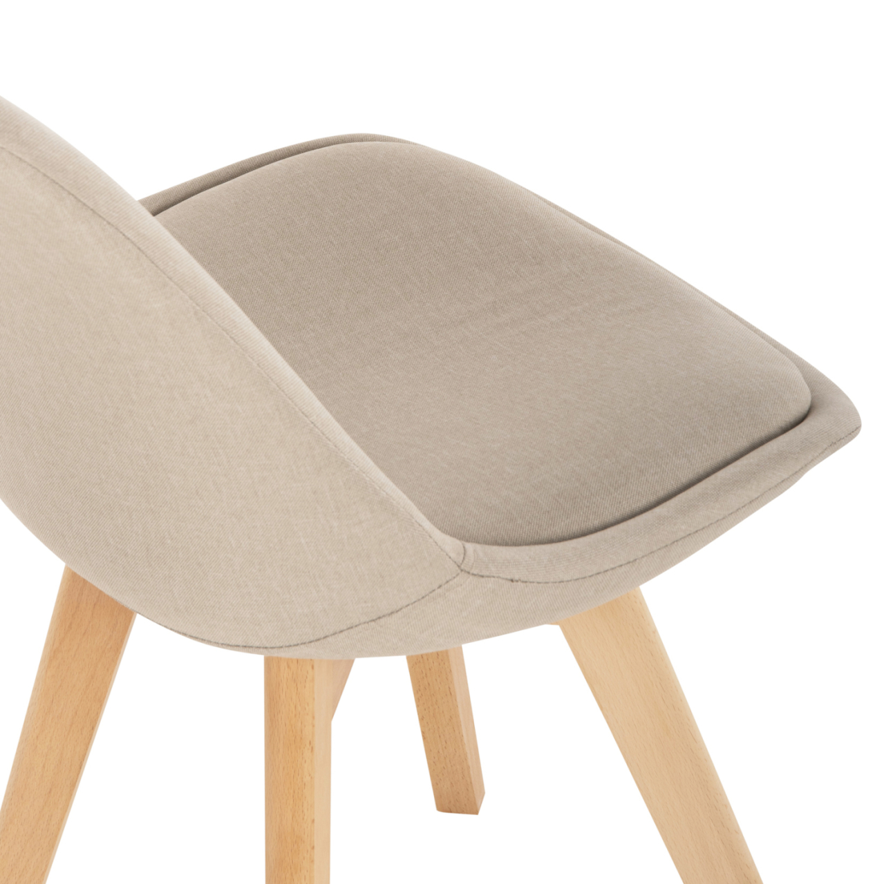 DINING SET 5PCS PALOMA HM10382 MDF TOP IN SONAMA--DINING CHAIRS IN BEIGE [6]