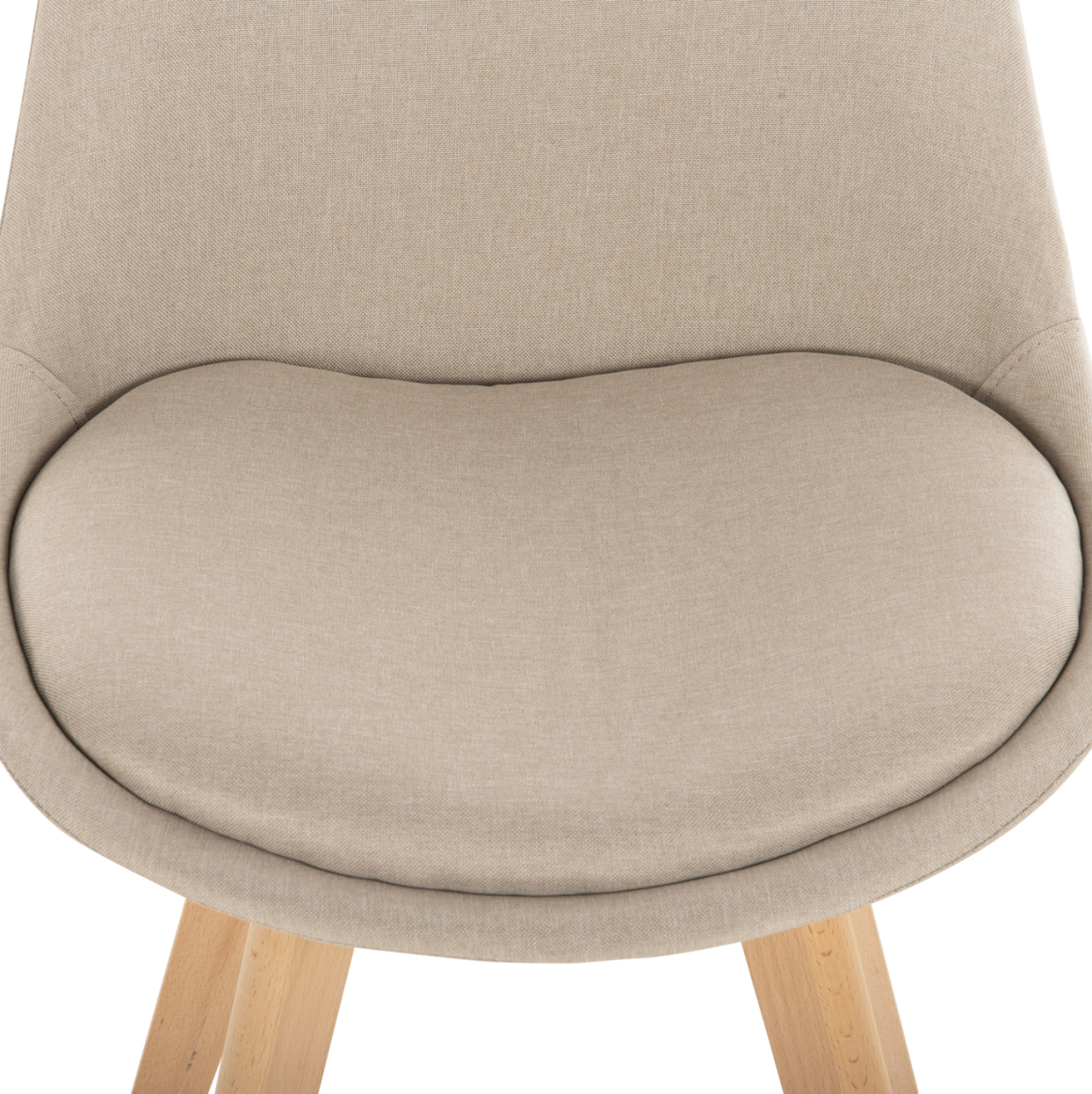 DINING SET 5PCS PALOMA HM10382 MDF TOP IN SONAMA--DINING CHAIRS IN BEIGE [5]