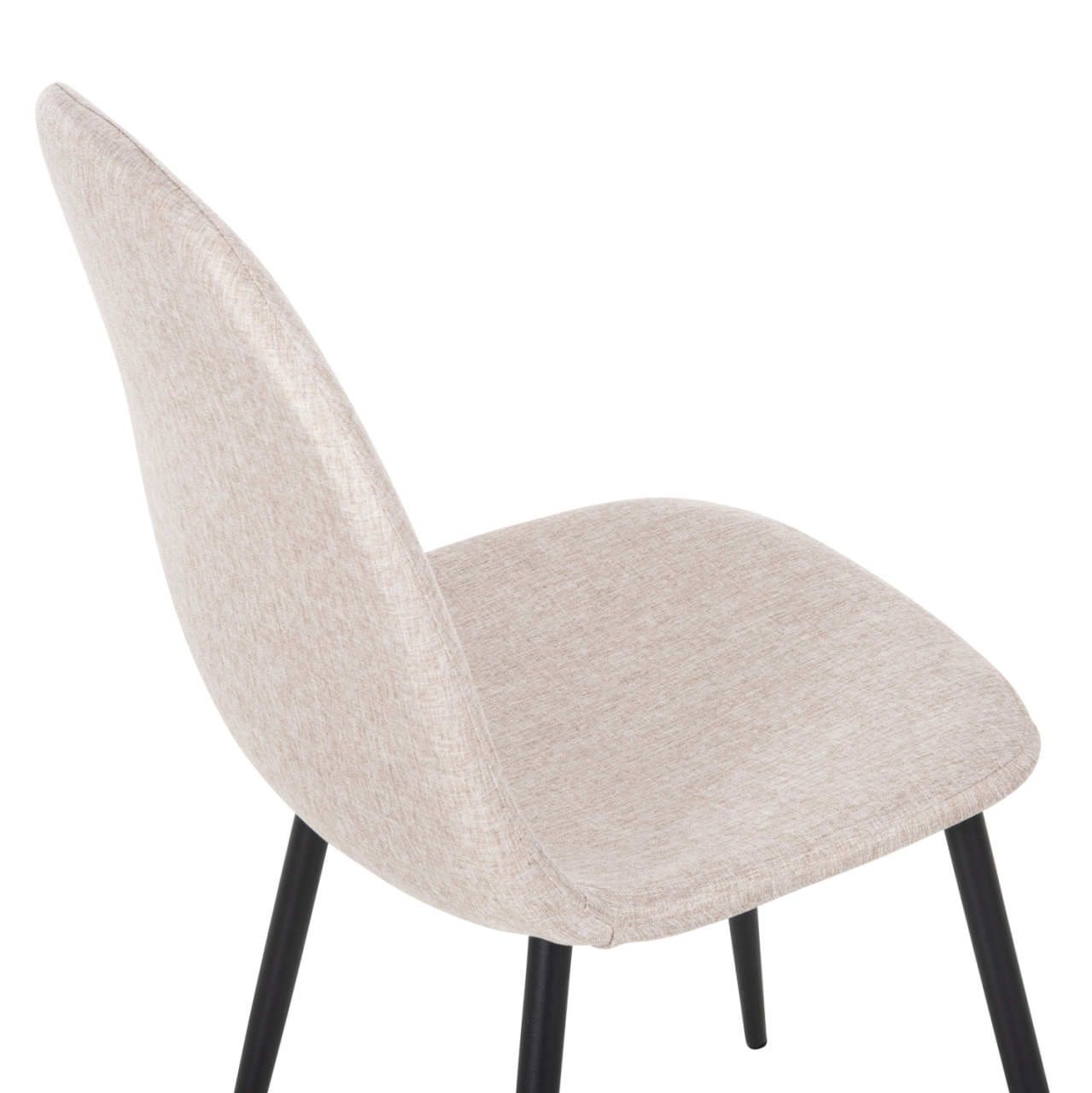 DINING SET 5PCS RAVEN HM21068.01 CERAMIC TOP WHITE MARBLE--BEIGE FABRIC [7]