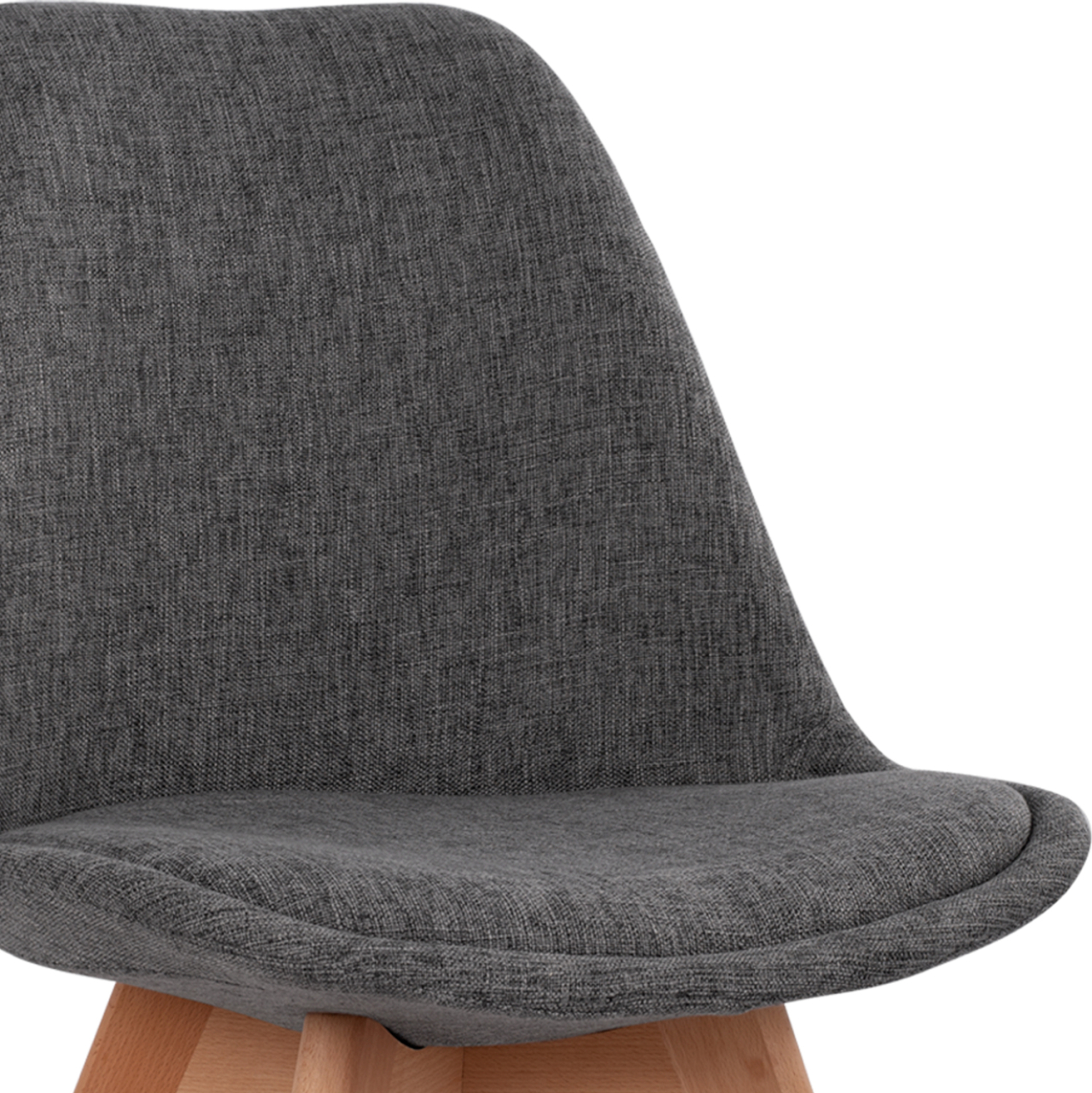 DINING SET 5PCS VEGAS HM21177 MDF TOP IN GREY--FABRIC IN GREY [4]