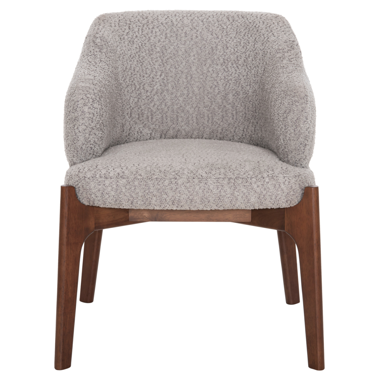 DINING SET 7PCS ABAI HM21338.02 TABLE MADE OF MDF--CHAIRS WITH BOUCLE FABRIC [4]