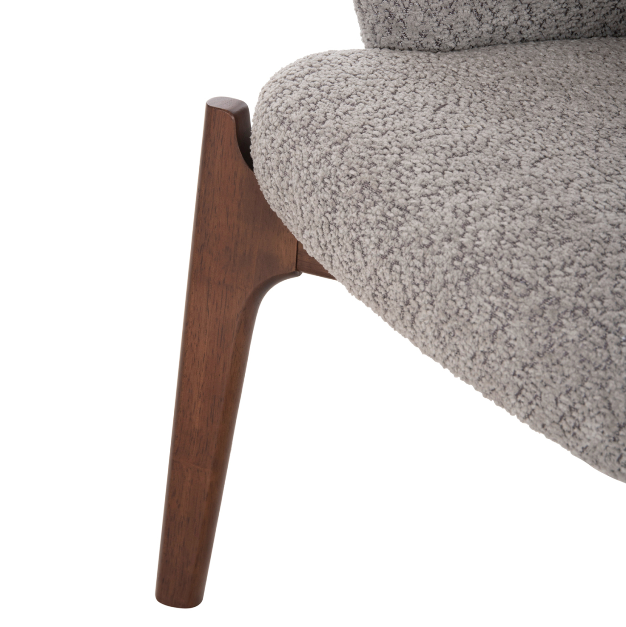 DINING SET 7PCS ABAI HM21338.02 TABLE MADE OF MDF--CHAIRS WITH BOUCLE FABRIC [7]