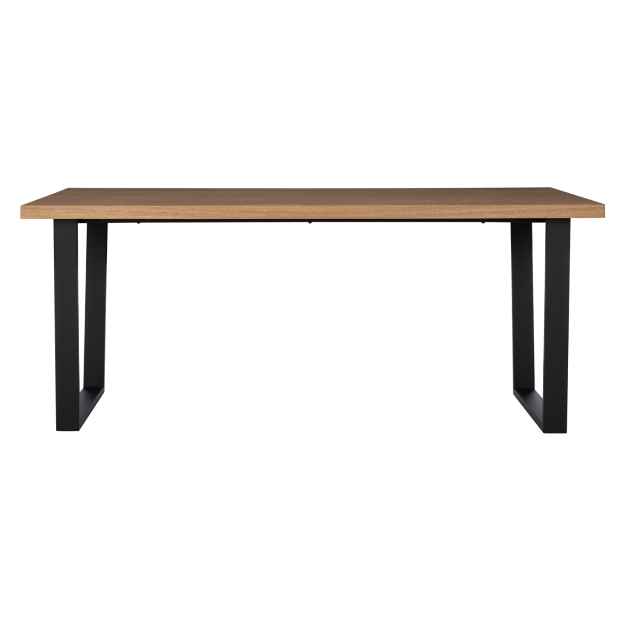 DINING SET 7PCS ASTORIA HM10933.02 MDF TOP--FABRIC IN BEIGE/BROWN and BLACK METAL LEGS [8]
