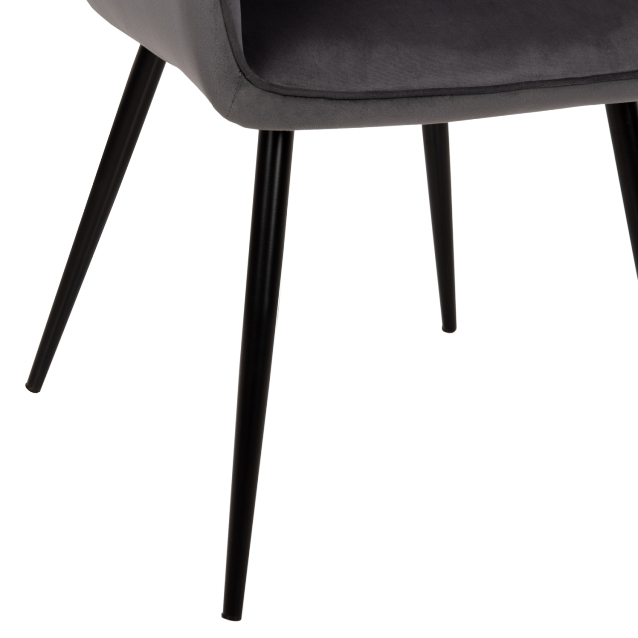 DINING SET 7PCS RAVEN HM21070.03 CERAMIC TOP--4 CHAIRS and 2 ARMCHAIRS GREY [10]