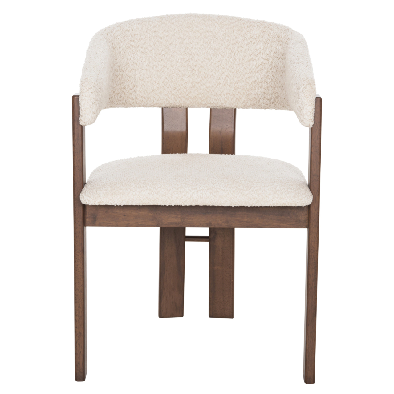 DINING SET 7PCS ZARRA HM21338.01 TABLE MADE OF MDF--CHAIRS WITH BOUCLE FABRIC [4]