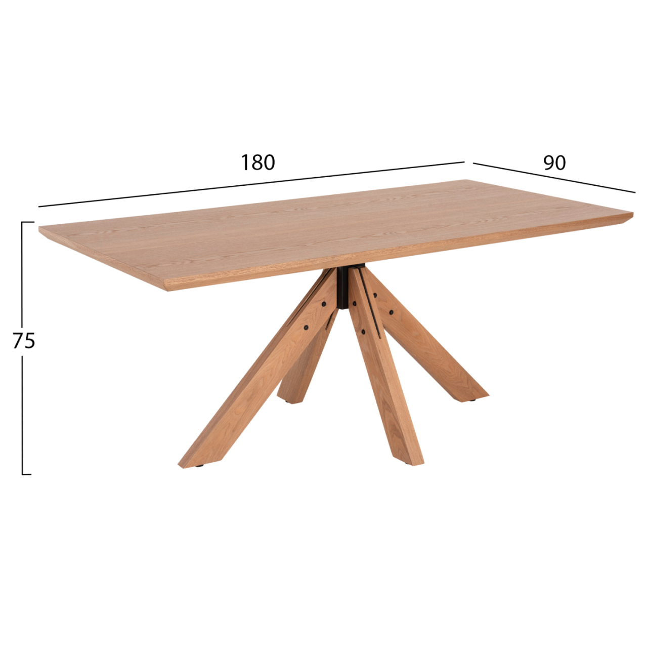 DINING SET INDOORS 7PCS HM21042 TABLE PAOLO and 6 ARMCHAIRS GAZER [2]