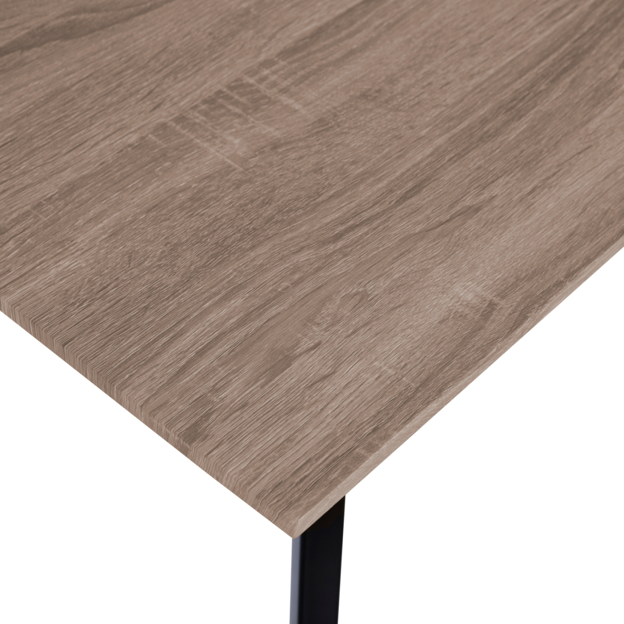 Dining Table 140x80 sonama with black legs HM8374 [5]