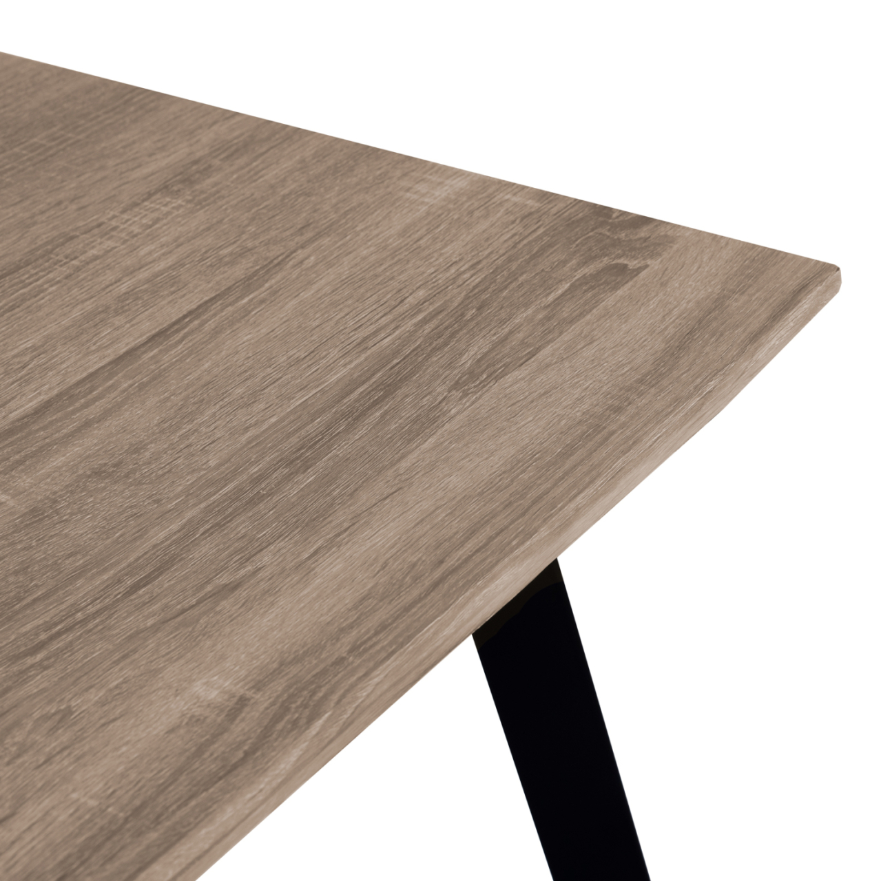 Dining Table 140x80 sonama with black legs HM8374 [4]