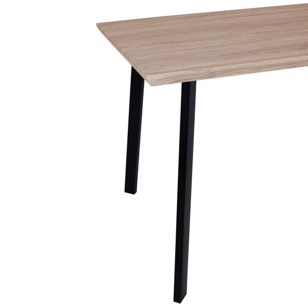 Dining Table 140x80 sonama with black legs HM8374 [6]