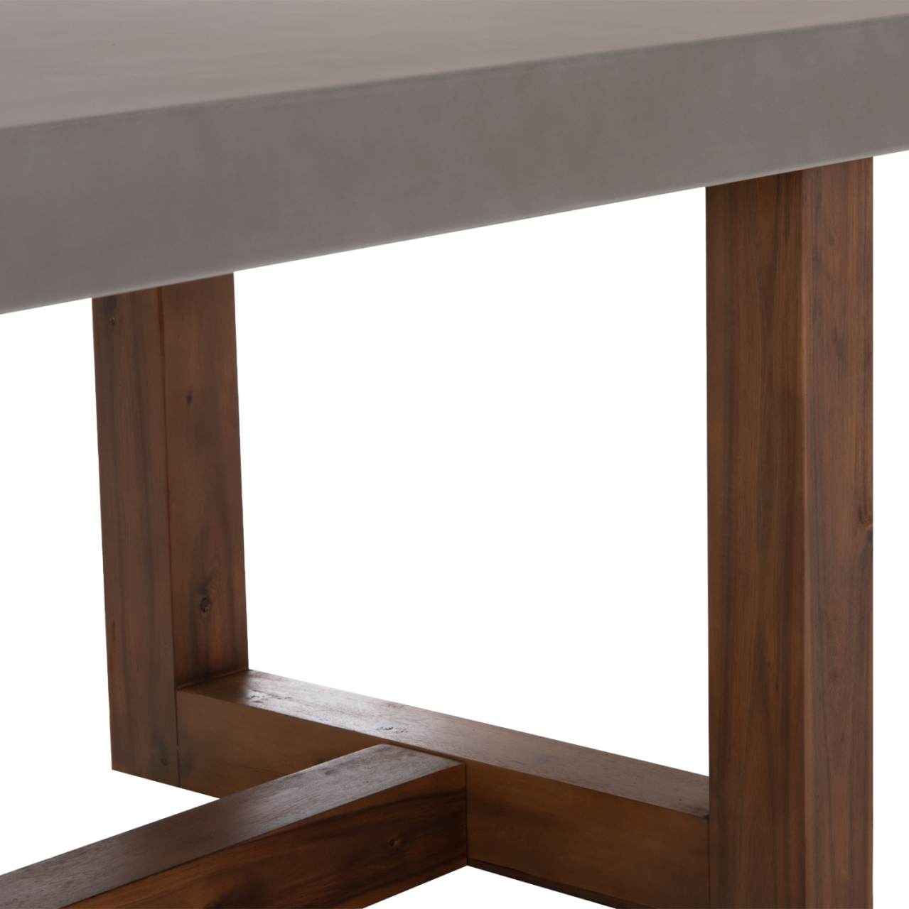 DINING TABLE ASTOR HM6572.01 GREY FIBER CEMENT TOP--ACACIA WOOD LEGS 240x100x75Hcm [9]
