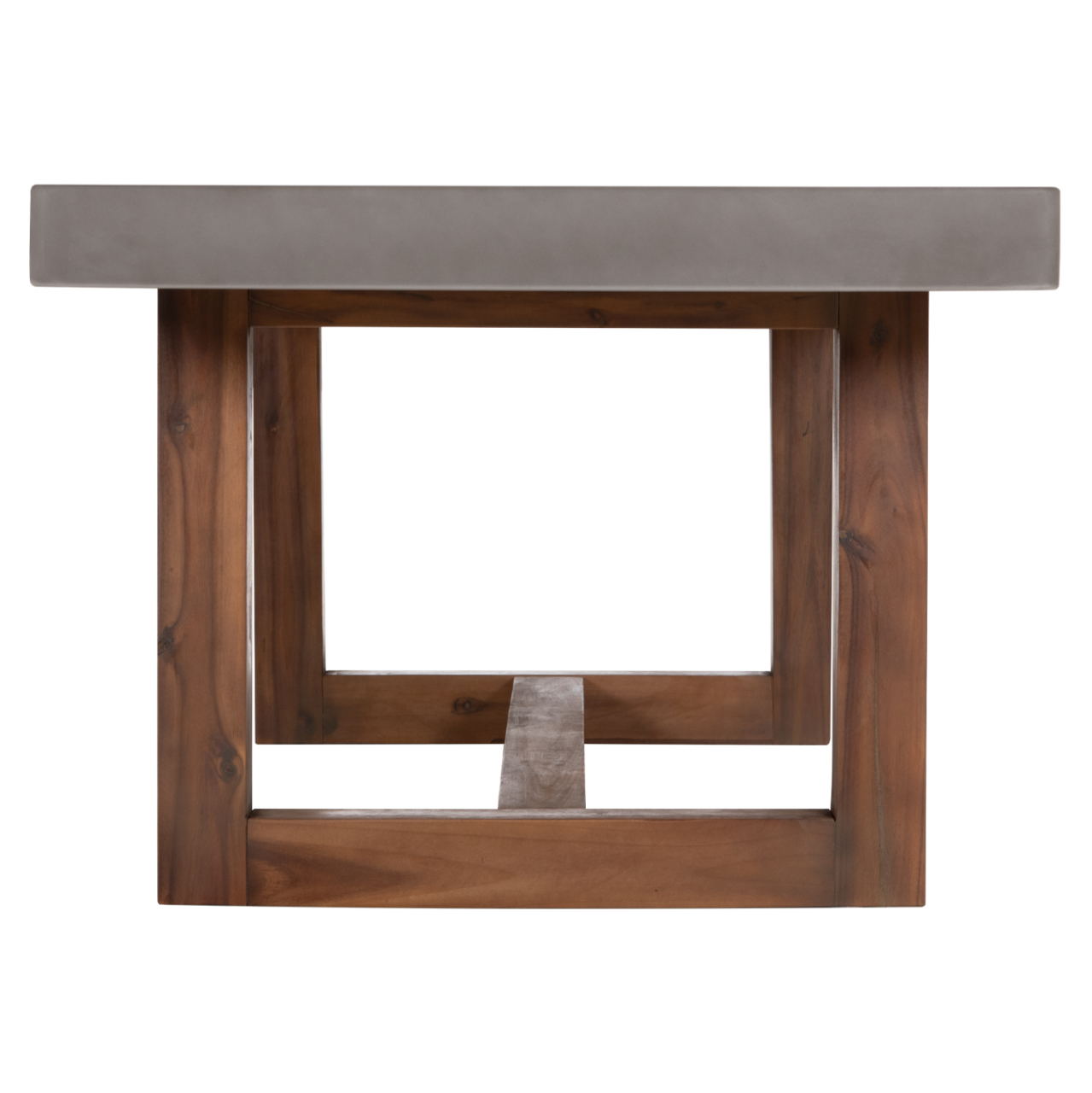 DINING TABLE ASTOR HM6572.01 GREY FIBER CEMENT TOP--ACACIA WOOD LEGS 240x100x75Hcm [5]