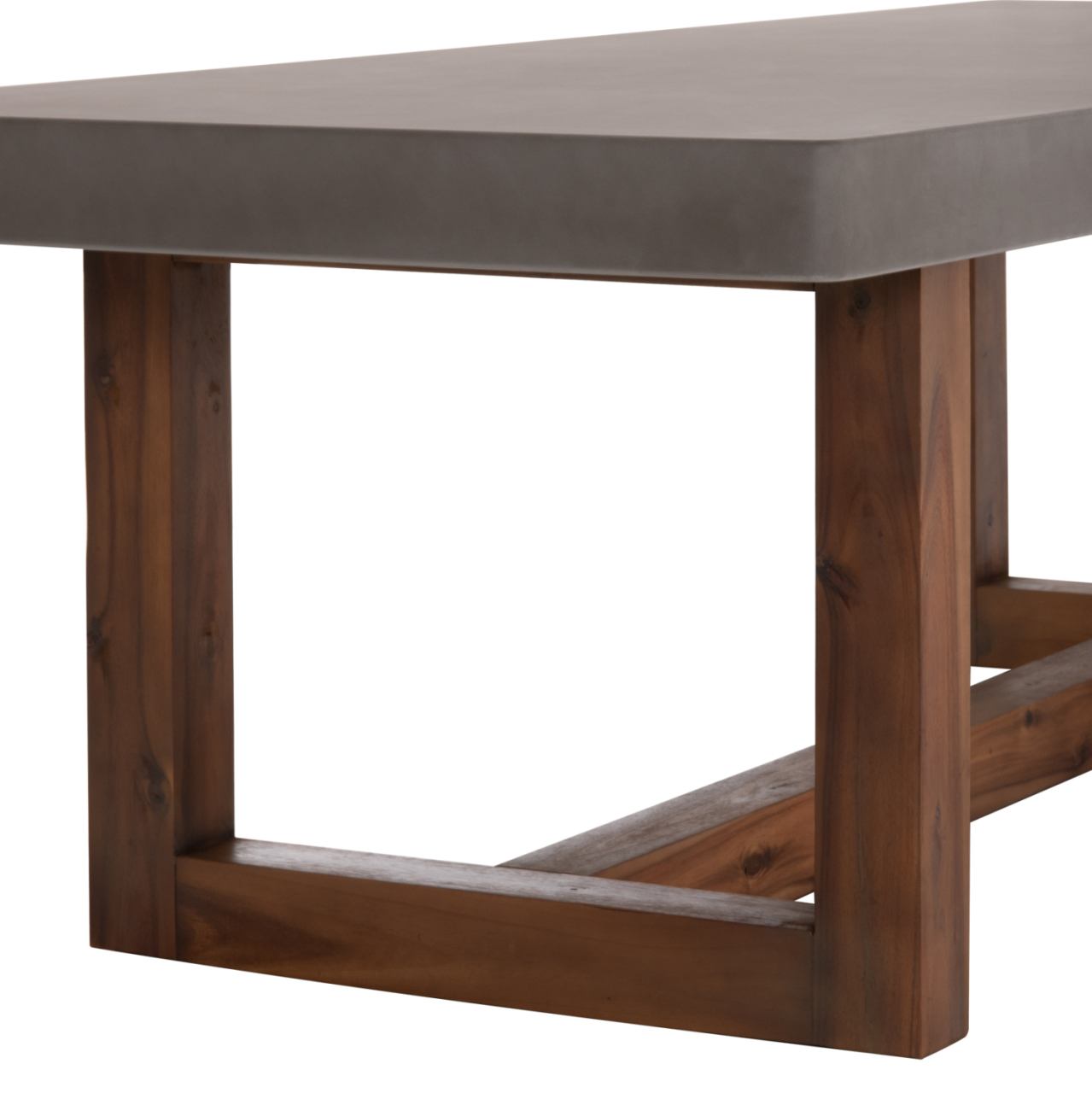 DINING TABLE ASTOR HM6572.01 GREY FIBER CEMENT TOP--ACACIA WOOD LEGS 240x100x75Hcm [6]