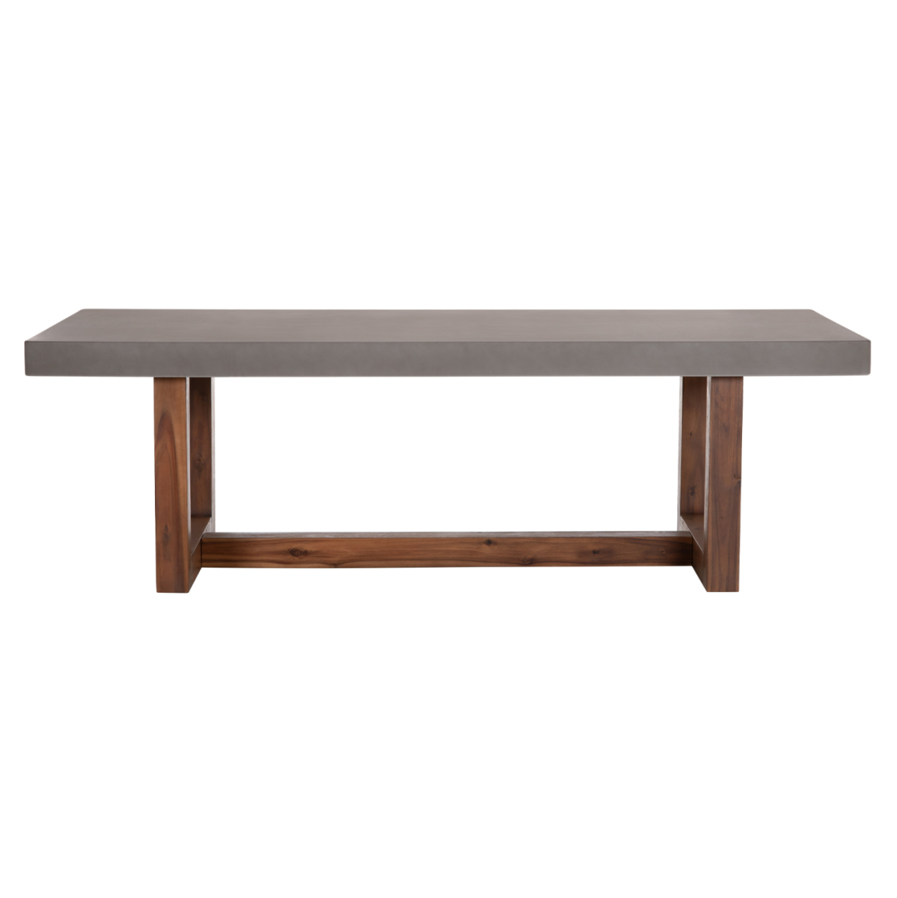 DINING TABLE ASTOR HM6572.01 GREY FIBER CEMENT TOP--ACACIA WOOD LEGS 240x100x75Hcm [3]