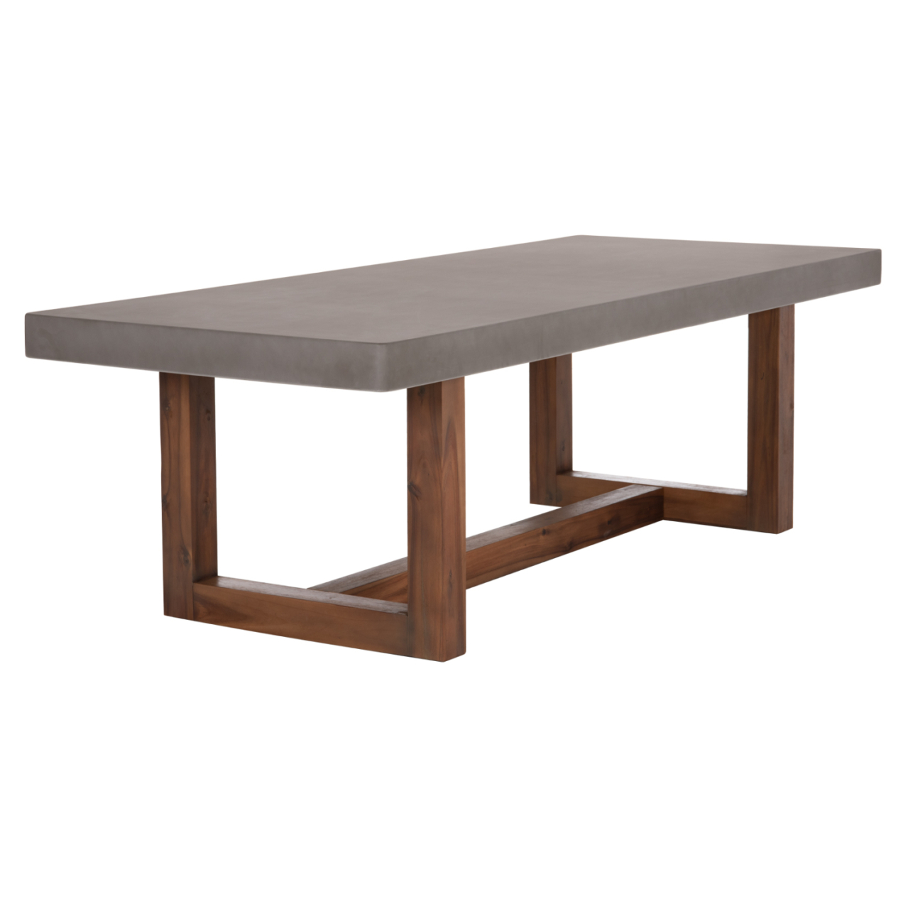 DINING TABLE ASTOR HM6572.01 GREY FIBER CEMENT TOP--ACACIA WOOD LEGS 240x100x75Hcm [4]