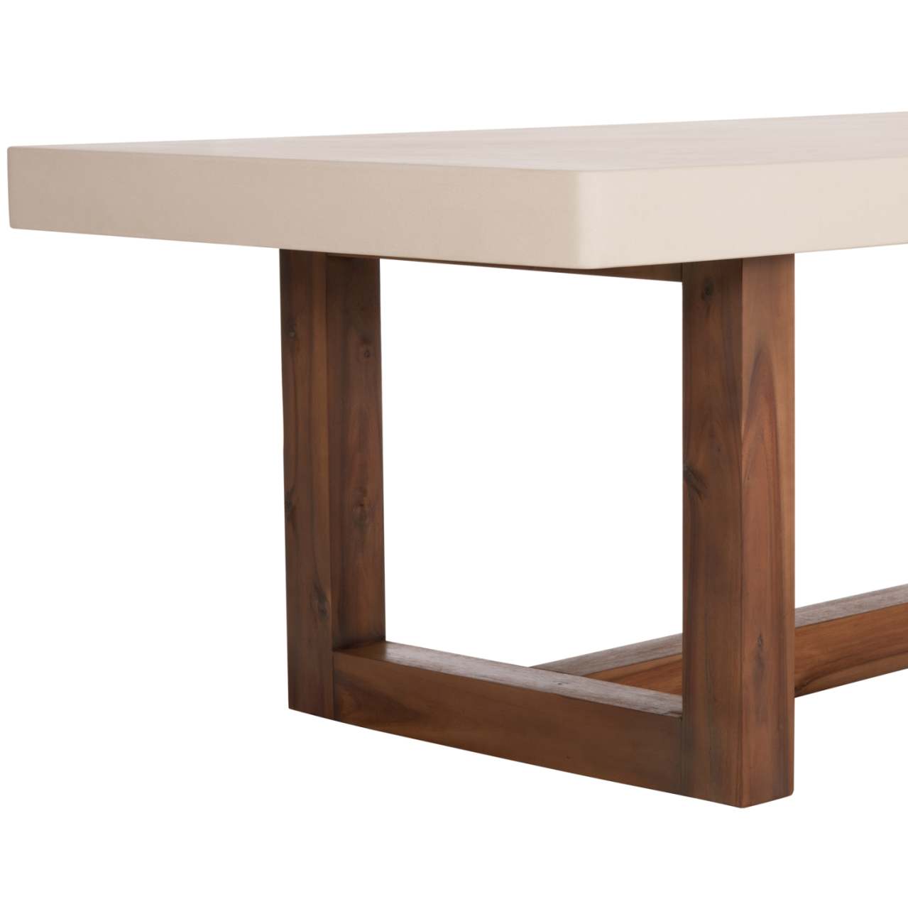 DINING TABLE ASTOR HM6572.02 BEIGE FIBER CEMENT TOP--ACACIA WOOD LEGS 240x100x75Hcm [6]