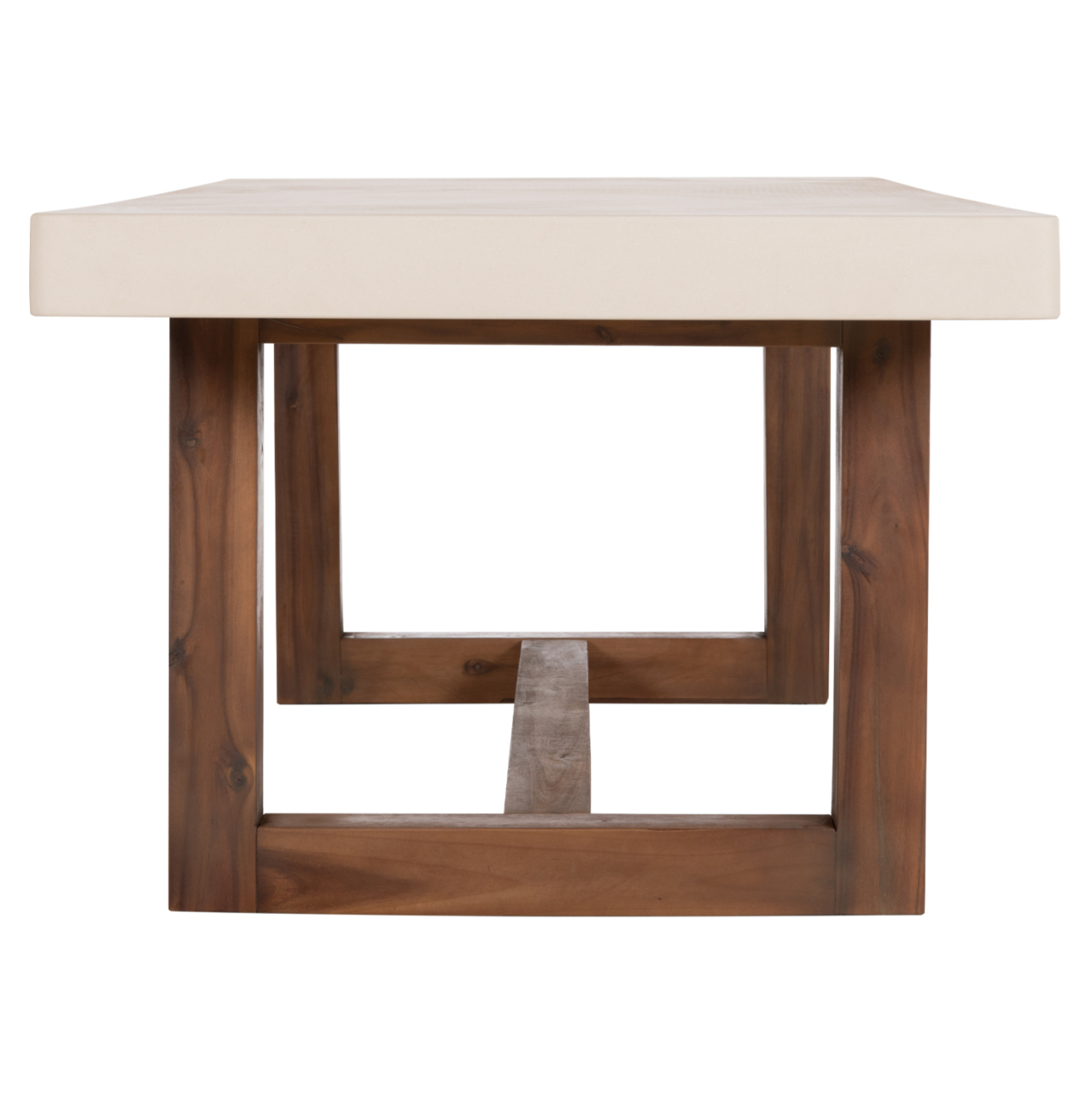 DINING TABLE ASTOR HM6572.02 BEIGE FIBER CEMENT TOP--ACACIA WOOD LEGS 240x100x75Hcm [5]