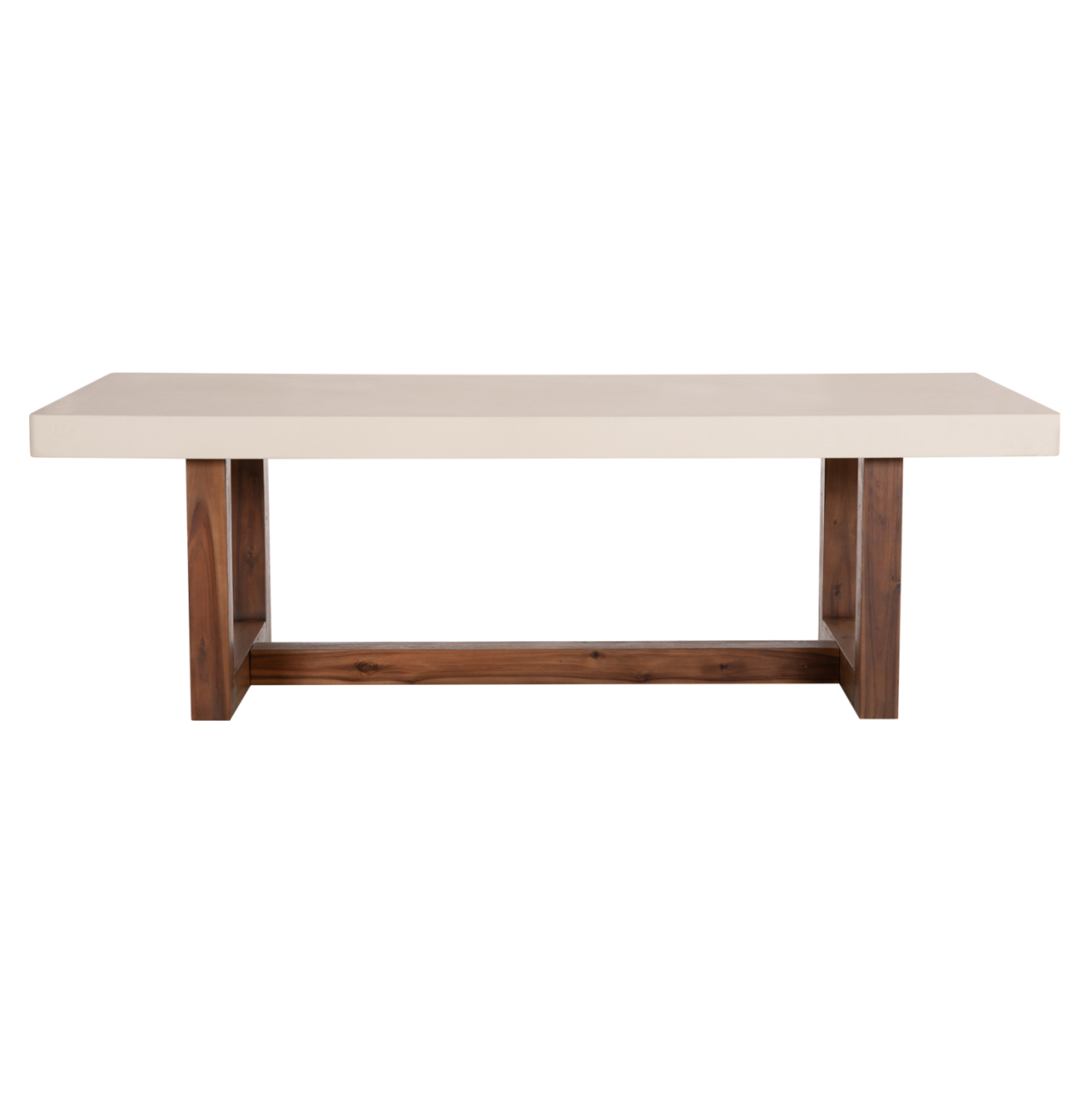 DINING TABLE ASTOR HM6572.02 BEIGE FIBER CEMENT TOP--ACACIA WOOD LEGS 240x100x75Hcm [3]