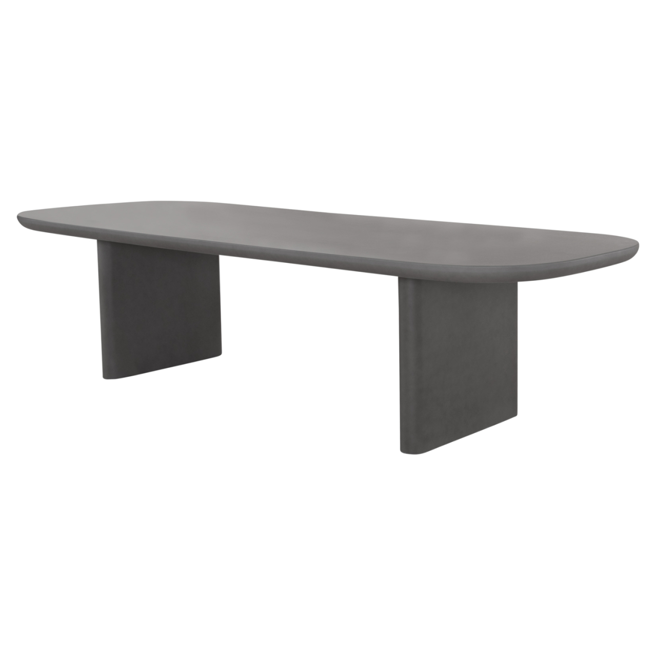 DINING TABLE AZAMI HM6601.01 GREY FIBER CEMENT 300x112x75Hcm [4]