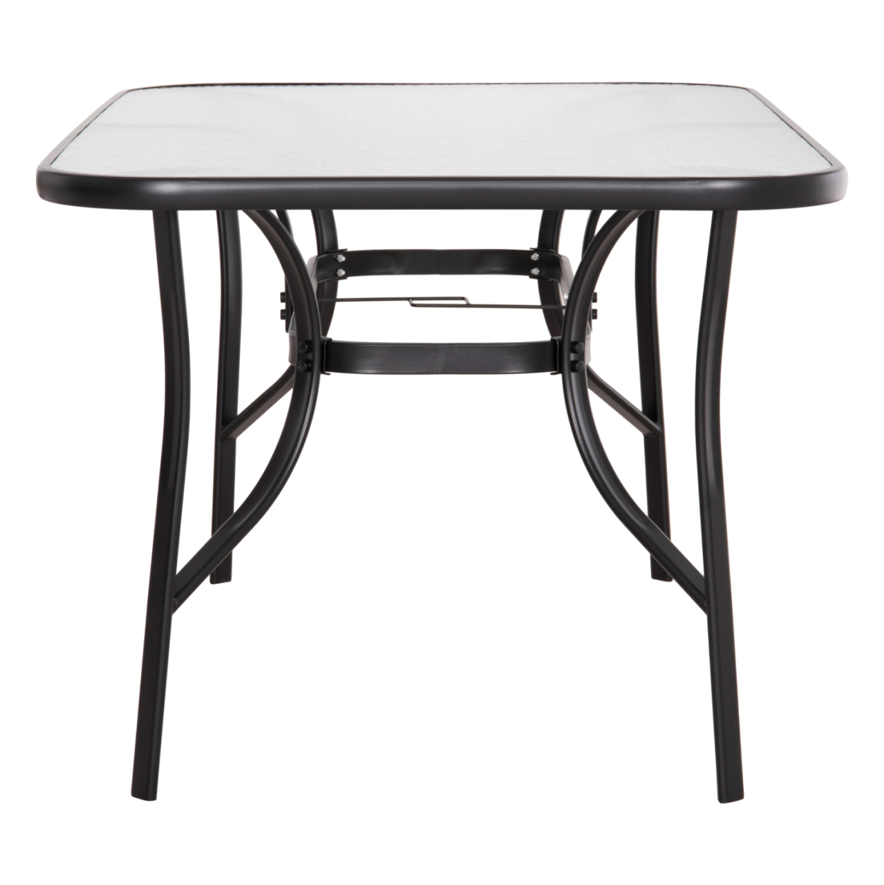 DINING TABLE BRUNO HM5145.03 METAL IN BLACK COLOR-TEMPERED GLASS 150Χ90Χ72Hcm. [5]