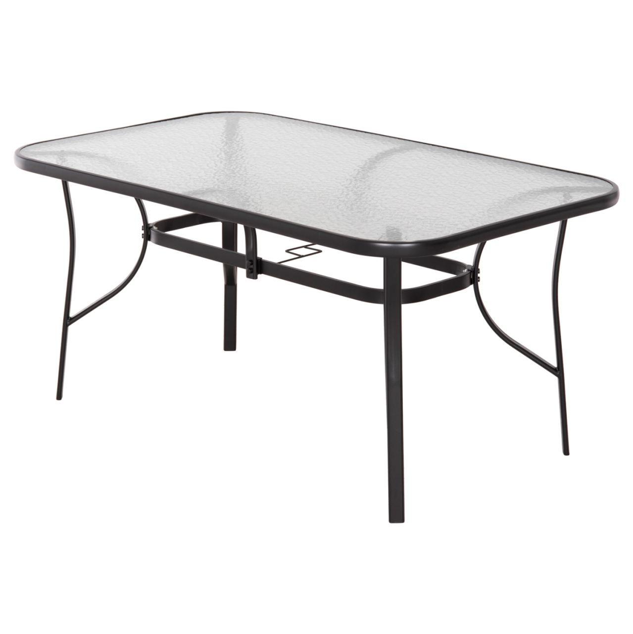 DINING TABLE BRUNO HM5145.03 METAL IN BLACK COLOR-TEMPERED GLASS 150Χ90Χ72Hcm. [4]