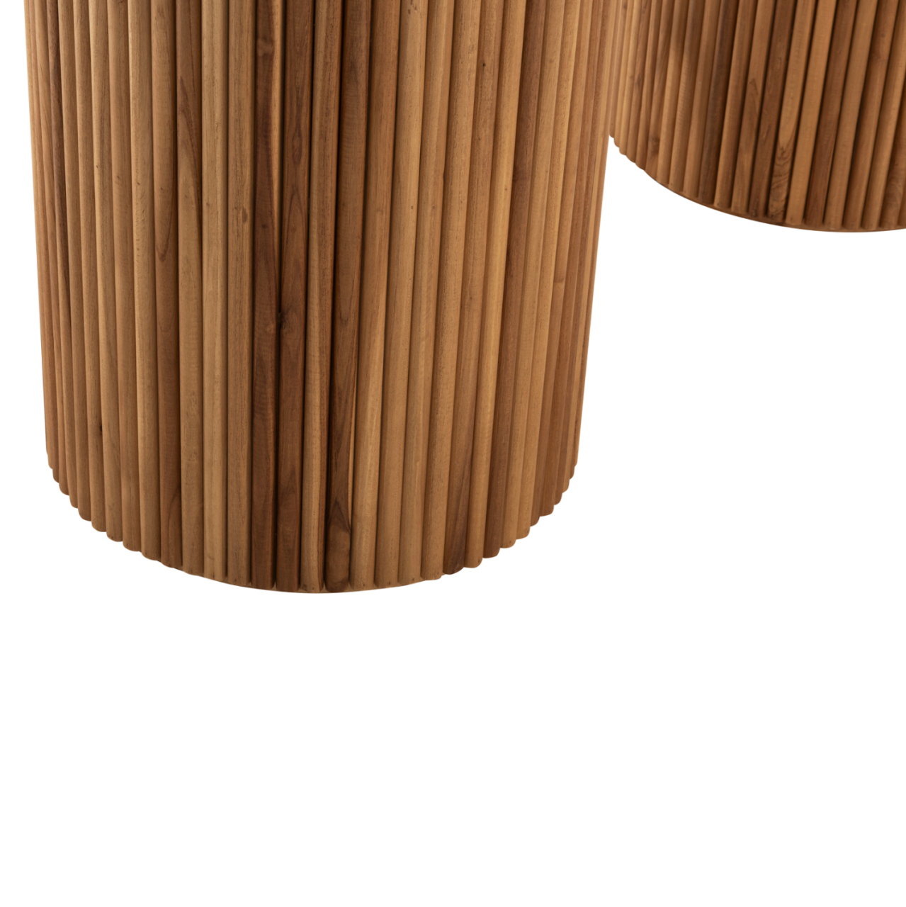 DINING TABLE DREMA HM9893 SOLID TEAK WOOD 200Χ110Χ77.5Hcm. 4cm.TABLETOP THICKNESS [6]
