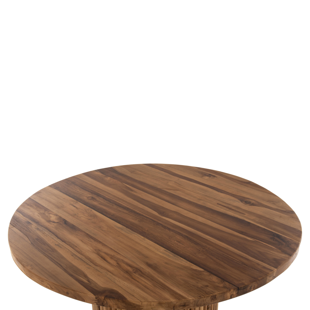 DINING TABLE DREMA1 HM9895 SOLID TEAK WOOD Φ100X80Hcm.- 3cm.TABLETOP [4]
