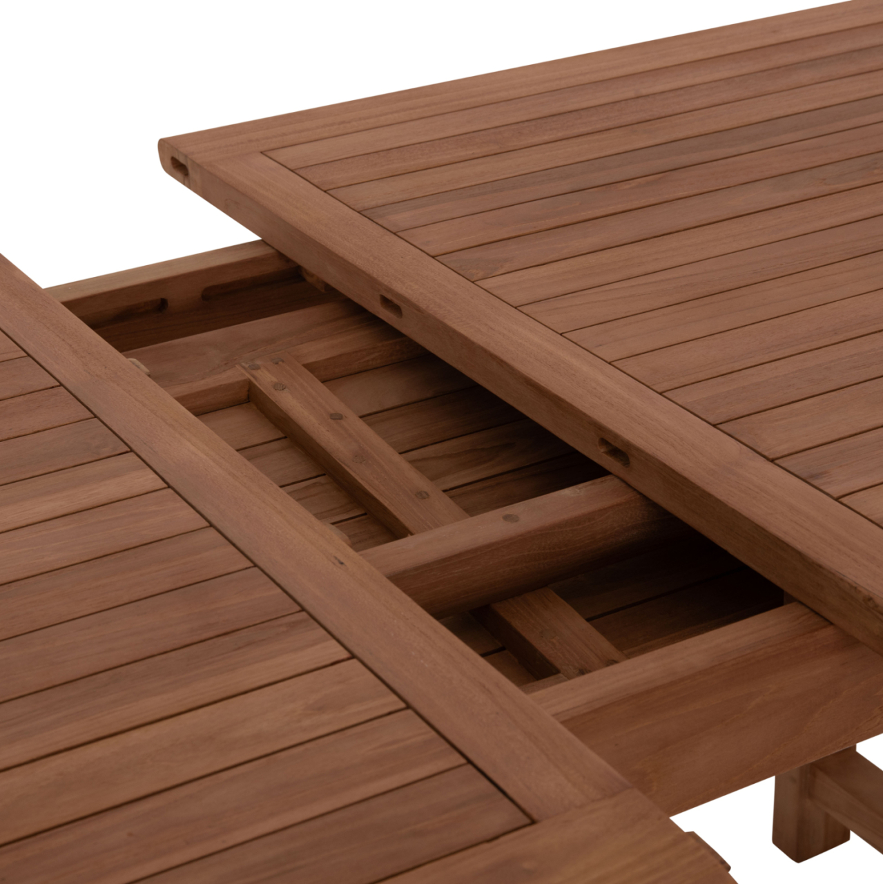 DINING TABLE EXTENDABLE CRANDER HM6376 TEAK WOOD IN NATURAL COLOR 180-240x100x76Hcm. [8]