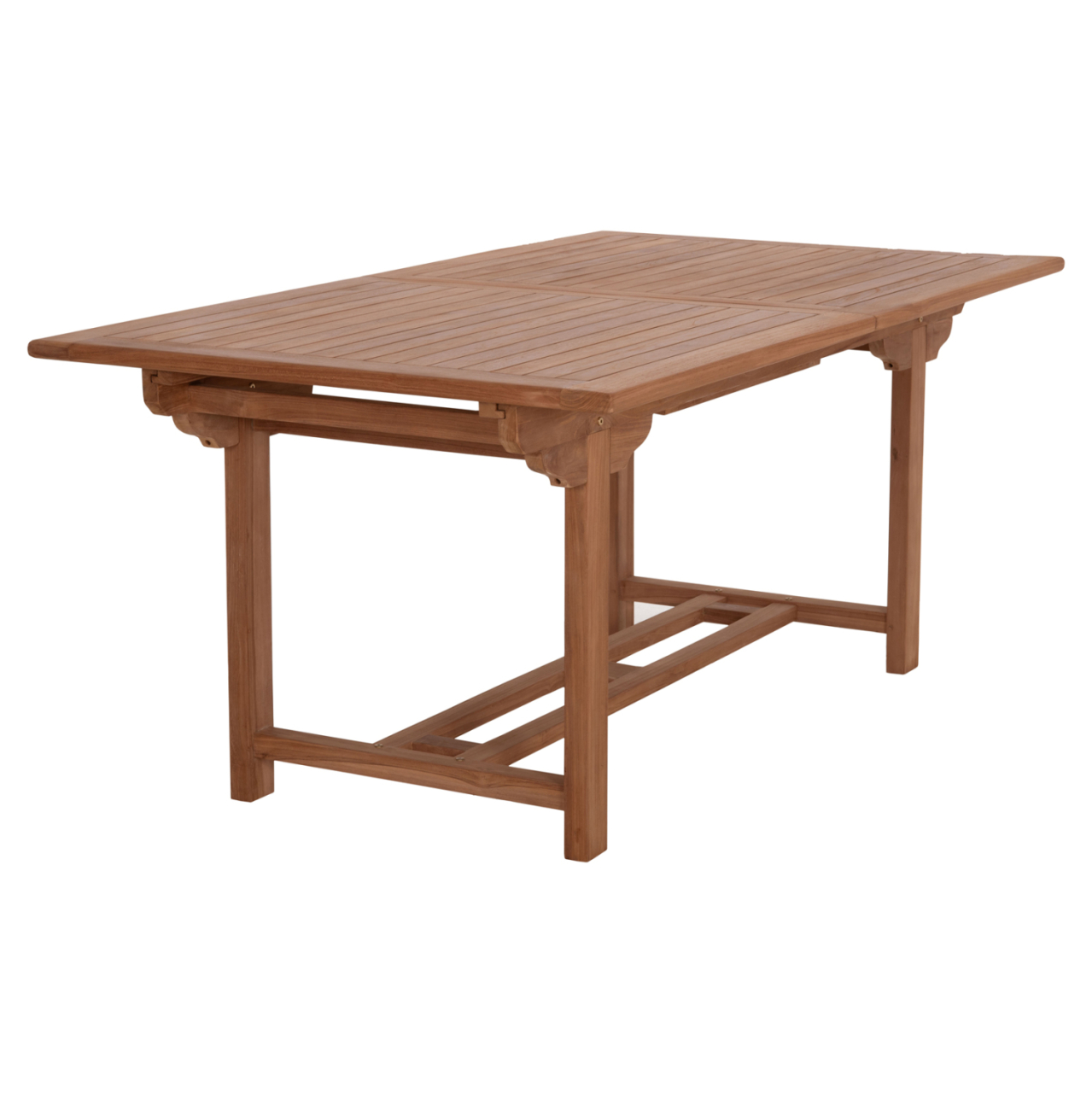 DINING TABLE EXTENDABLE CRANDER HM6376 TEAK WOOD IN NATURAL COLOR 180-240x100x76Hcm. [5]