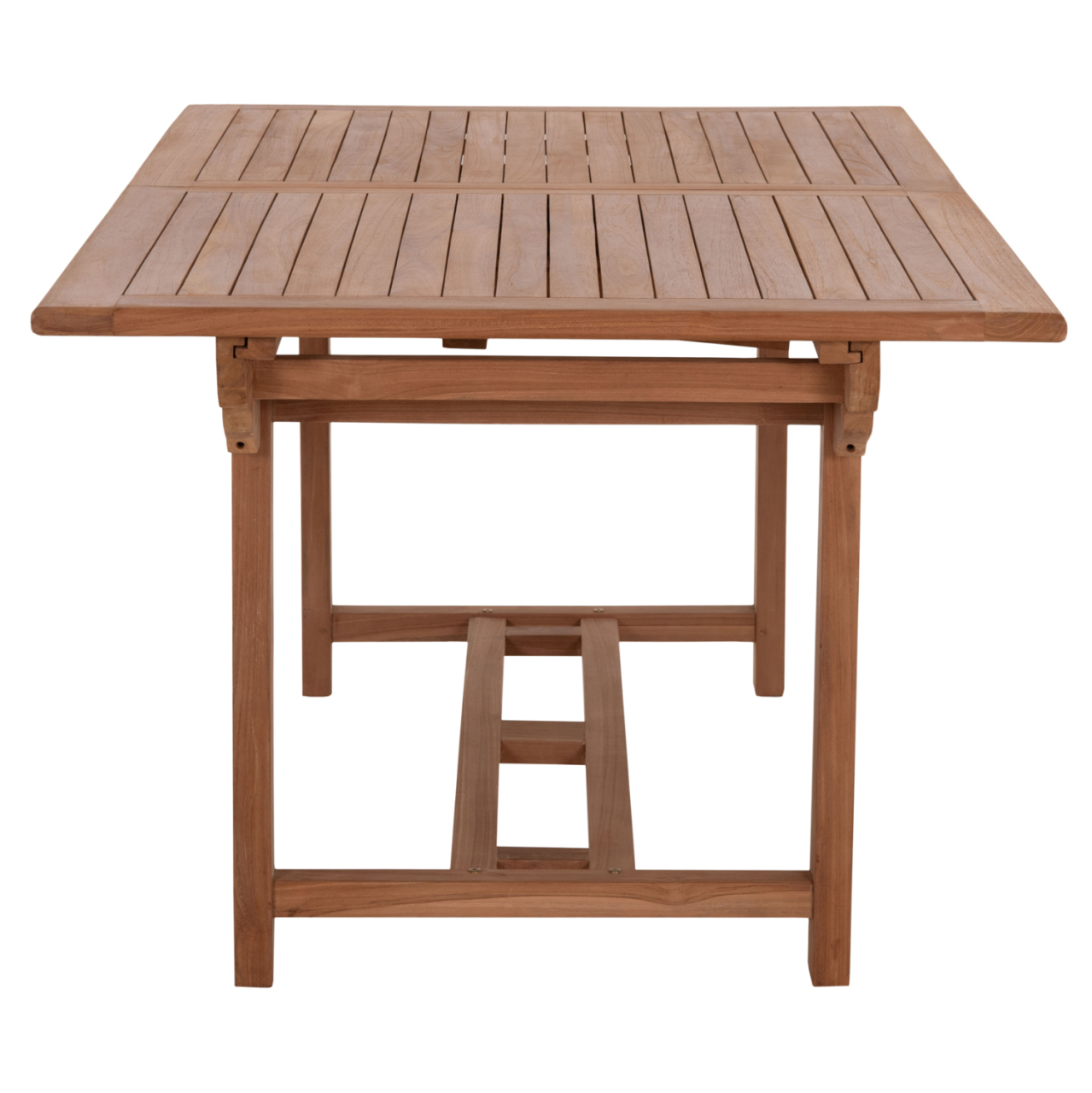DINING TABLE EXTENDABLE CRANDER HM6376 TEAK WOOD IN NATURAL COLOR 180-240x100x76Hcm. [6]