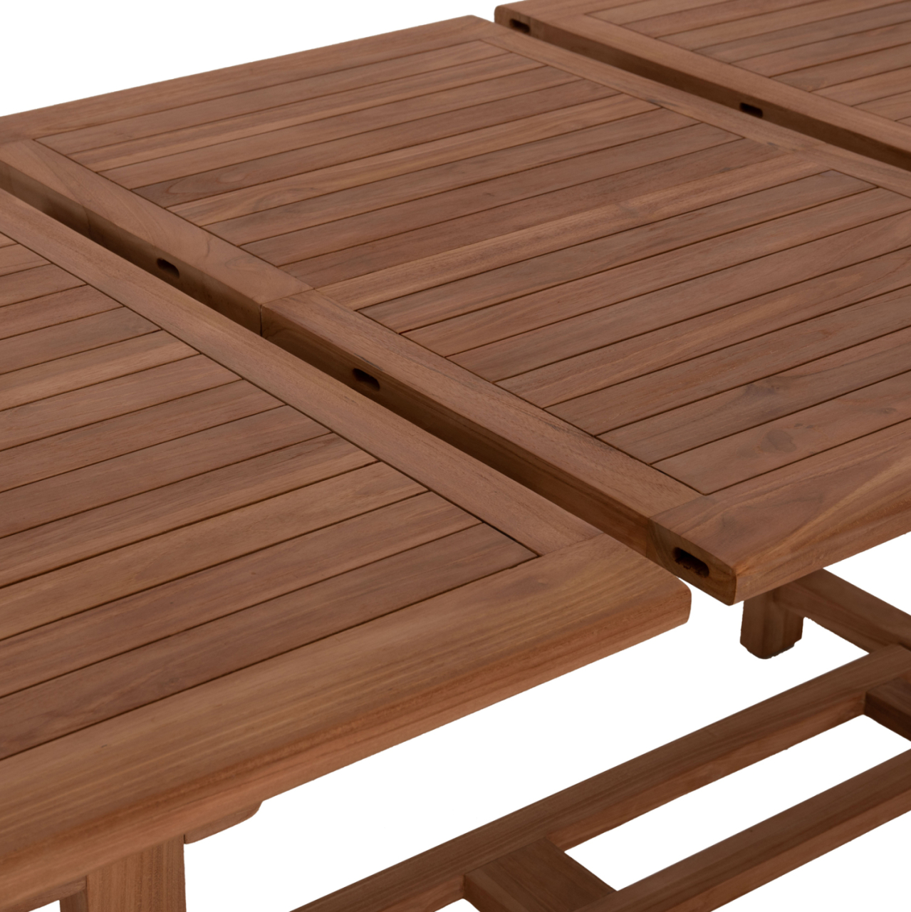 DINING TABLE EXTENDABLE CRANDER HM6376 TEAK WOOD IN NATURAL COLOR 180-240x100x76Hcm. [7]
