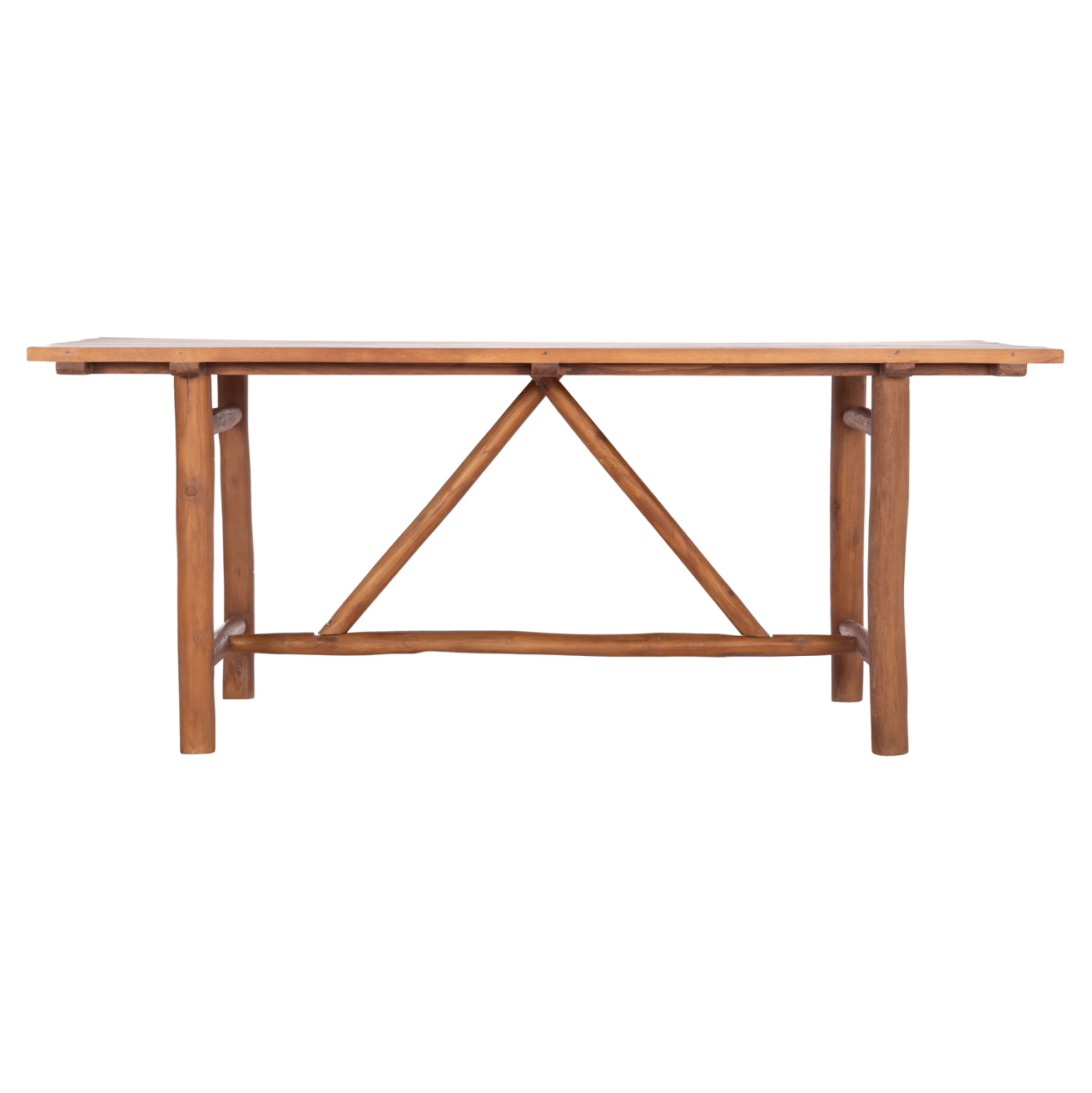 DINING TABLE GROOVE HM9390.01 SOLID TEAK WOOD NATURAL COLOR 220X100X90Hcm. [6]