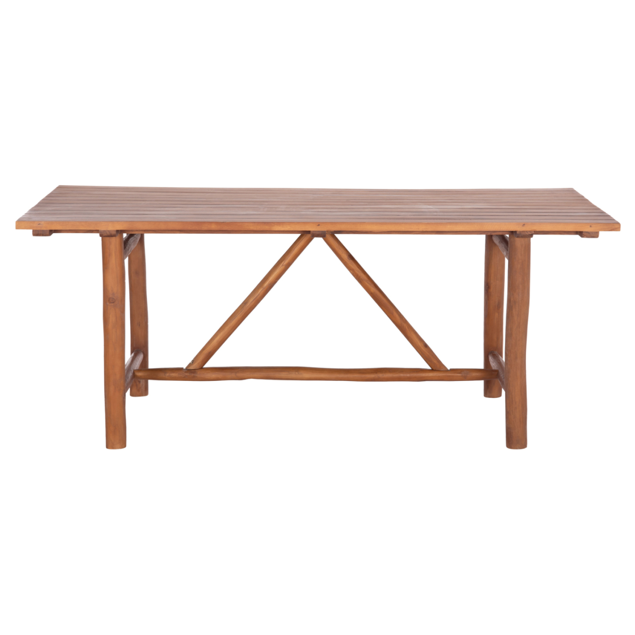 DINING TABLE GROOVE HM9390.01 SOLID TEAK WOOD NATURAL COLOR 220X100X90Hcm. [3]
